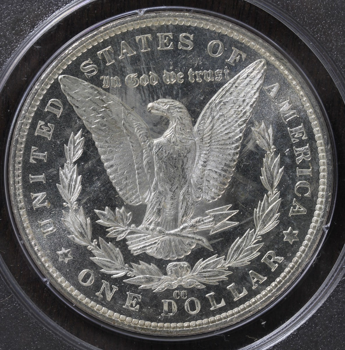 1882-CC (MS63 DMPL) Morgan Silver Dollar $1 PCGS Rattler