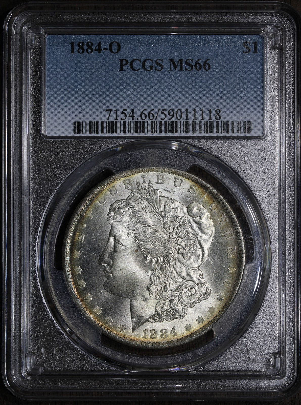 1884-O (MS66) Morgan Silver Dollar $1 PCGS - Lovely Rim Tone
