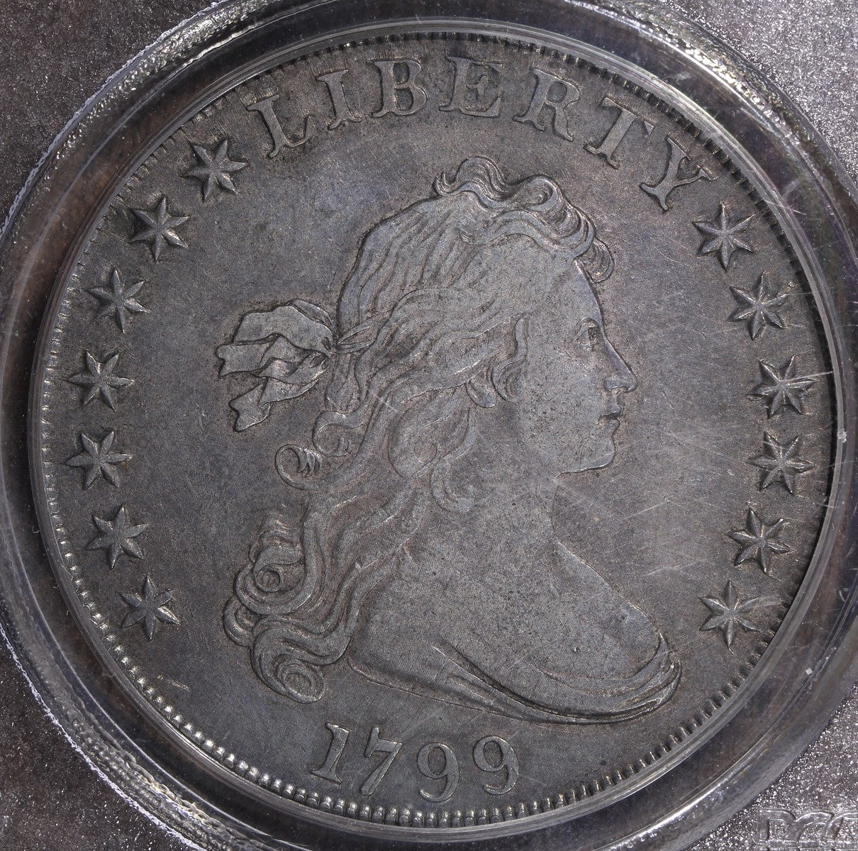 1799 (VF35) Draped Bust Silver Dollar $1 PCGS OGH - Old Holder