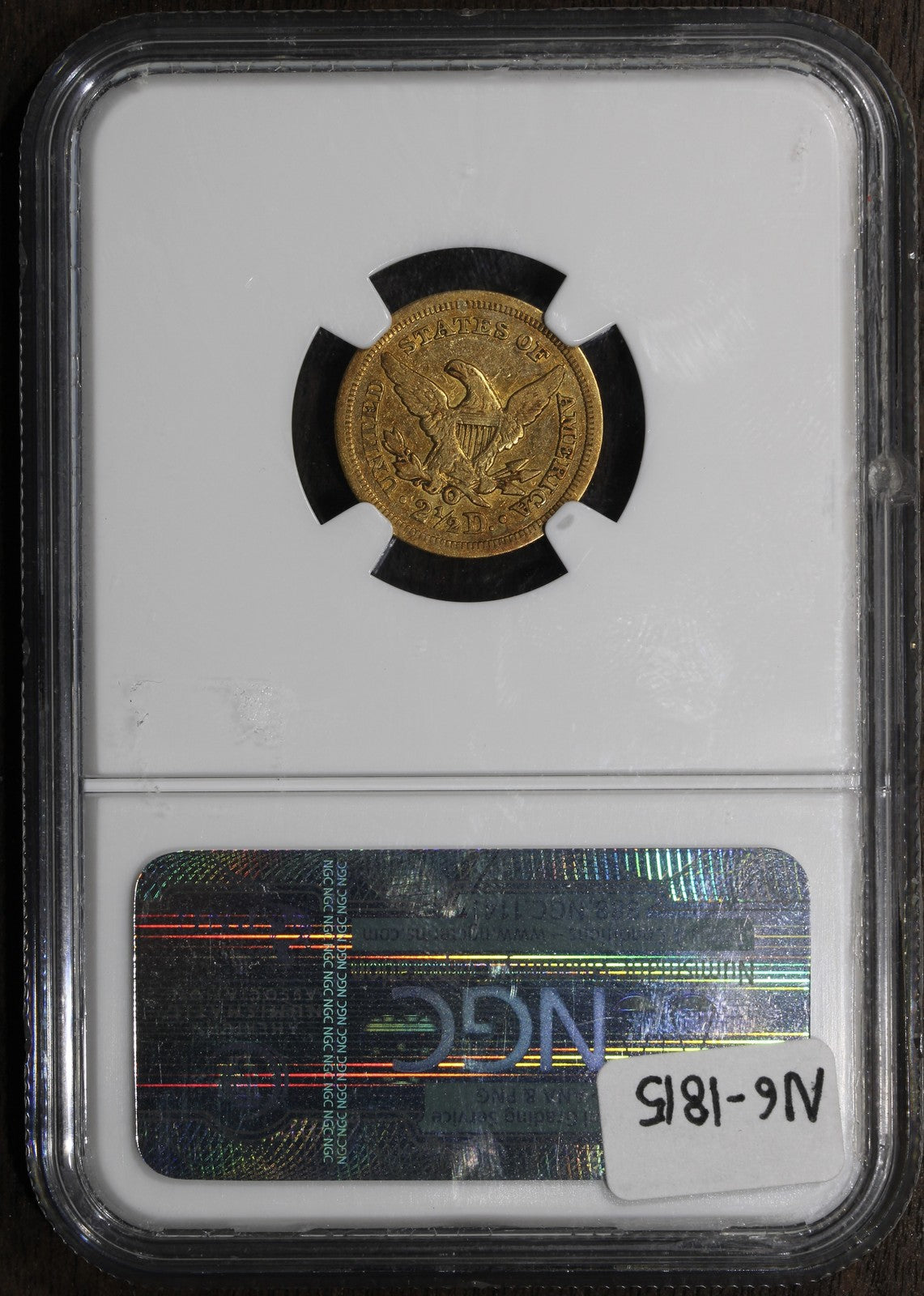 1852-O (XF45) Liberty Head Gold Quarter Eagle $2.50 NGC - New Orleans Gold!