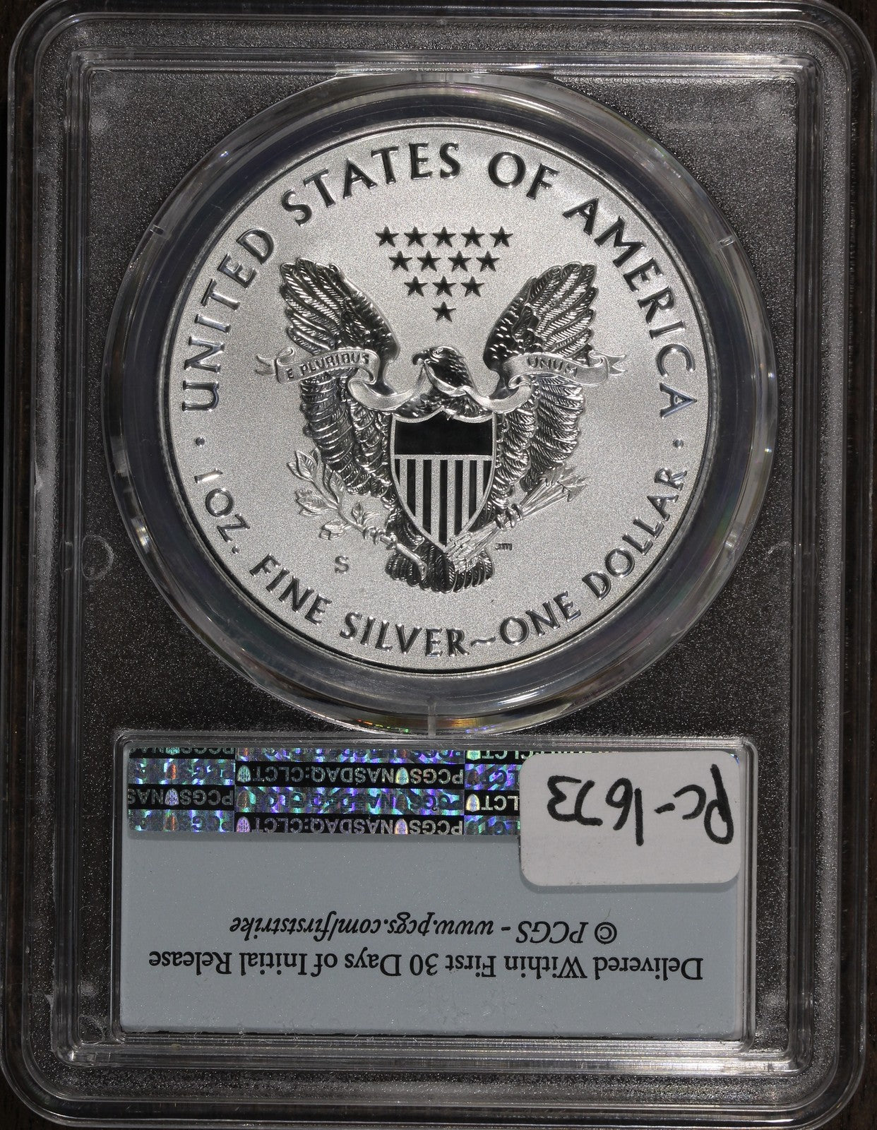 2019-S (PR70) Enhanced Reverse Proof American Silver Eagle ASE $1 PCGS