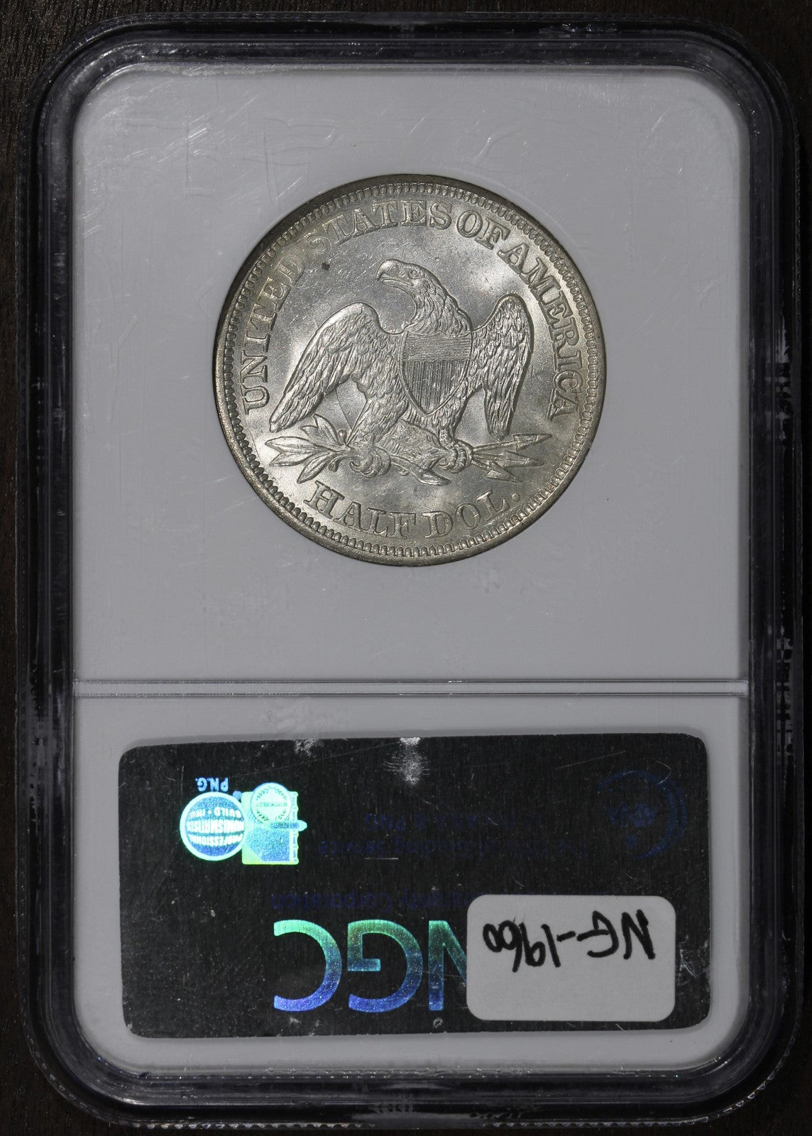 1858 (MS65) Seated Liberty Half Dollar 50C NGC - GEM Seated Half