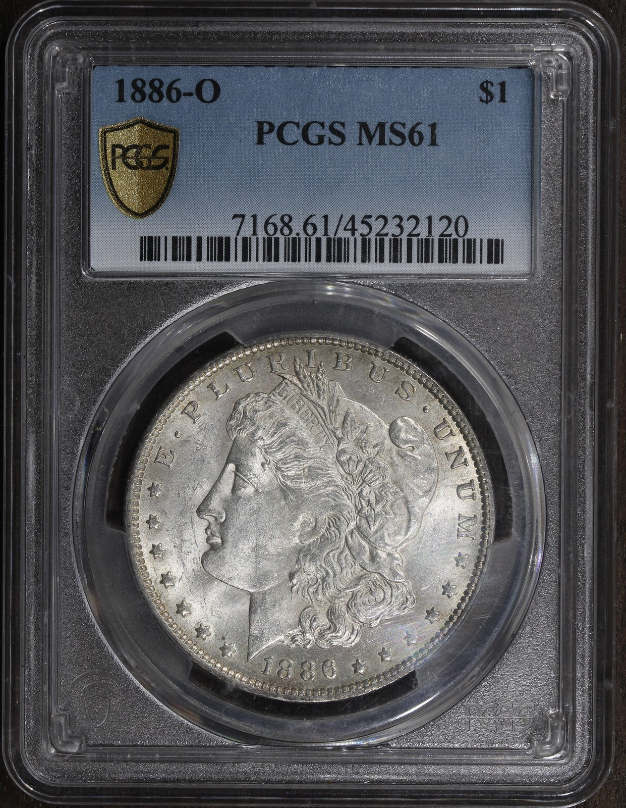 1886-O (MS61) Morgan Silver Dollar $1 PCGS - Conditional Rarity Key Date