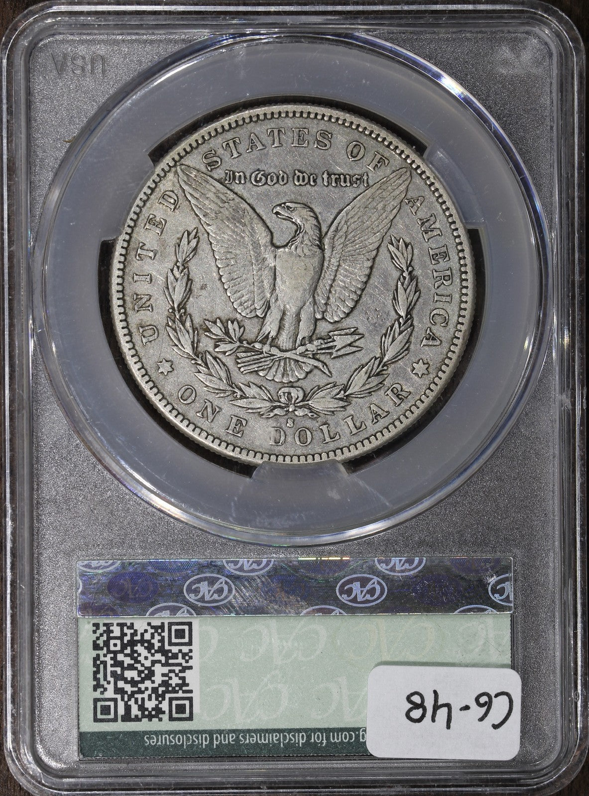 1893-S (XF45 CAC) Morgan Silver Dollar $1 CACG - KEY Date!