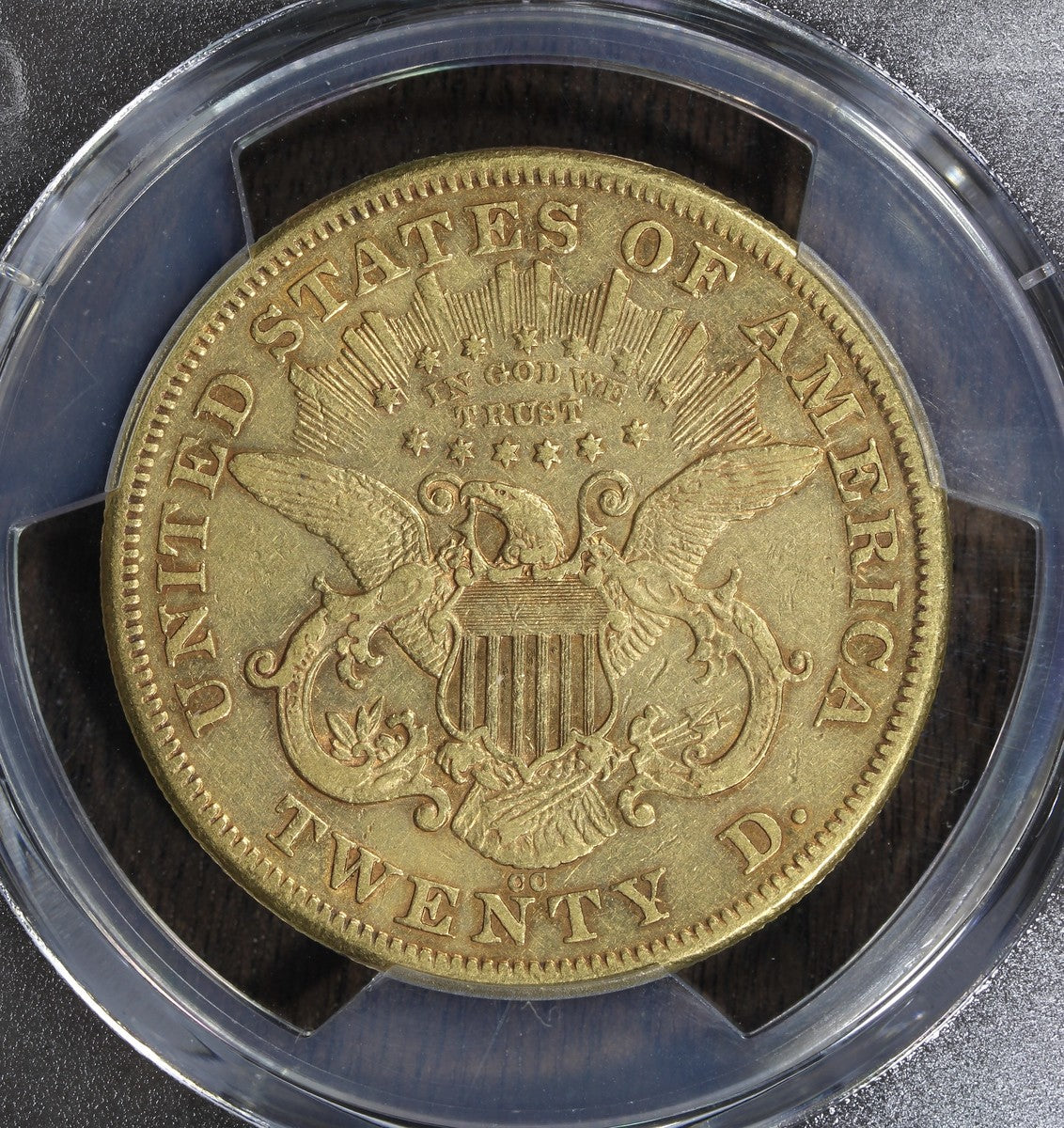 1876-CC (XF40) Liberty Head Gold Double Eagle $20 PCGS - Carson City Gold