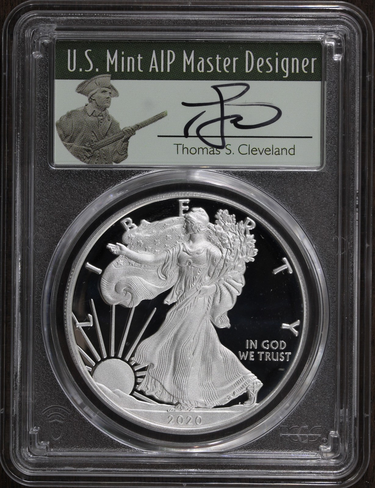 2020-S (PR70) Proof American Silver Eagle ASE $1 PCGS - Cleveland Signed FDOI