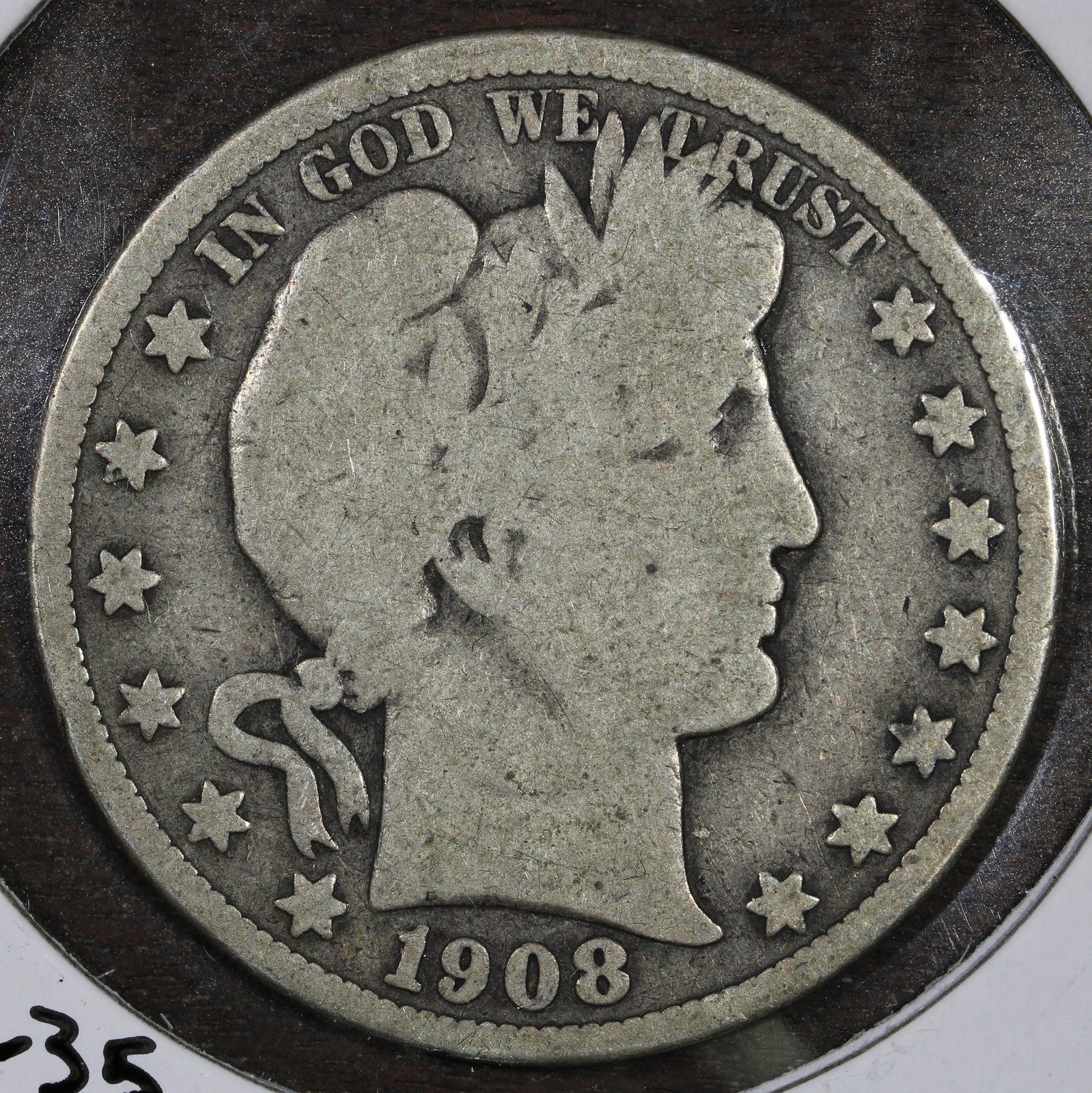 1908-S Barber Half Dollar 50C G