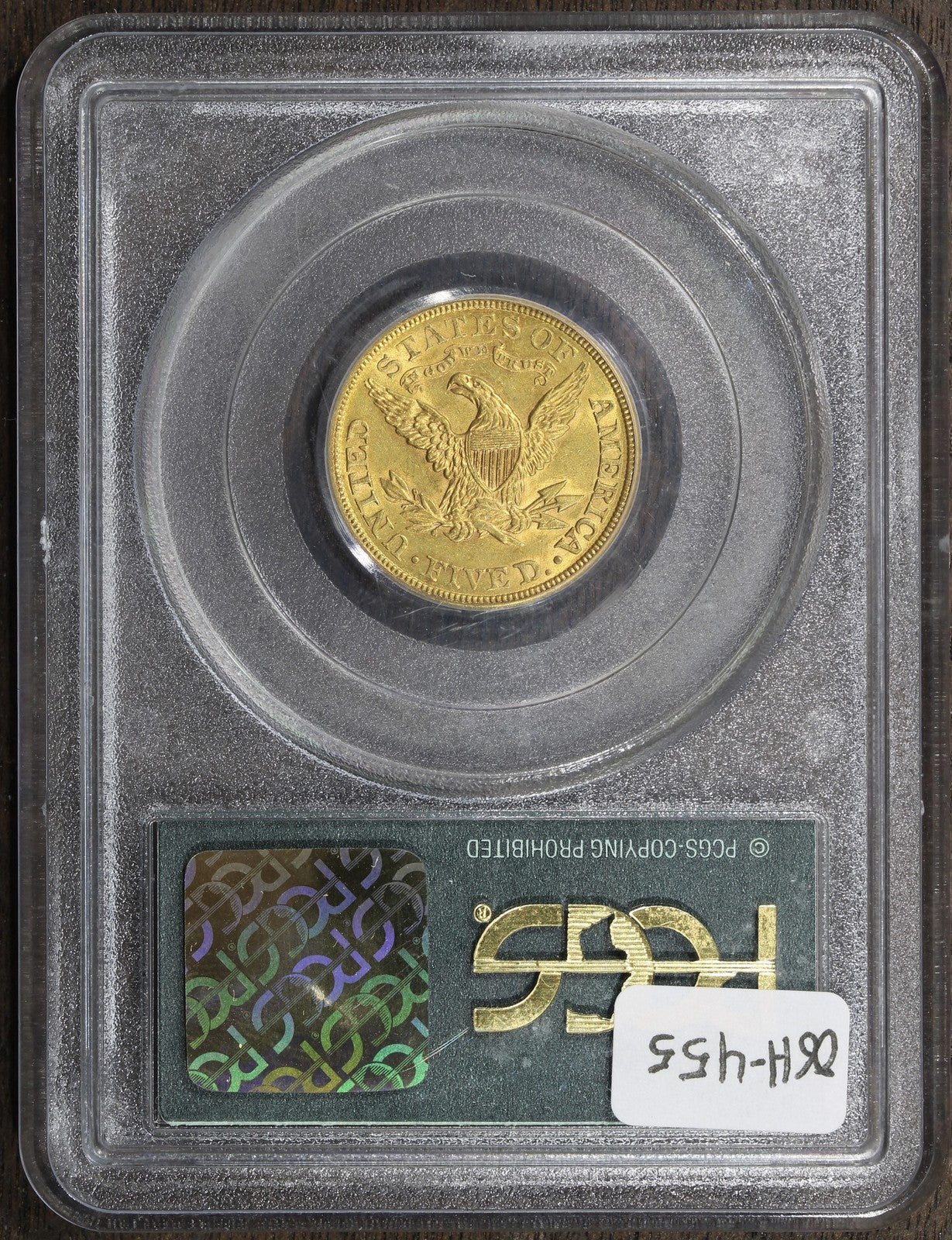 1905 (AU58 CAC) Liberty Head Gold Half Eagle $5 PCGS OGH