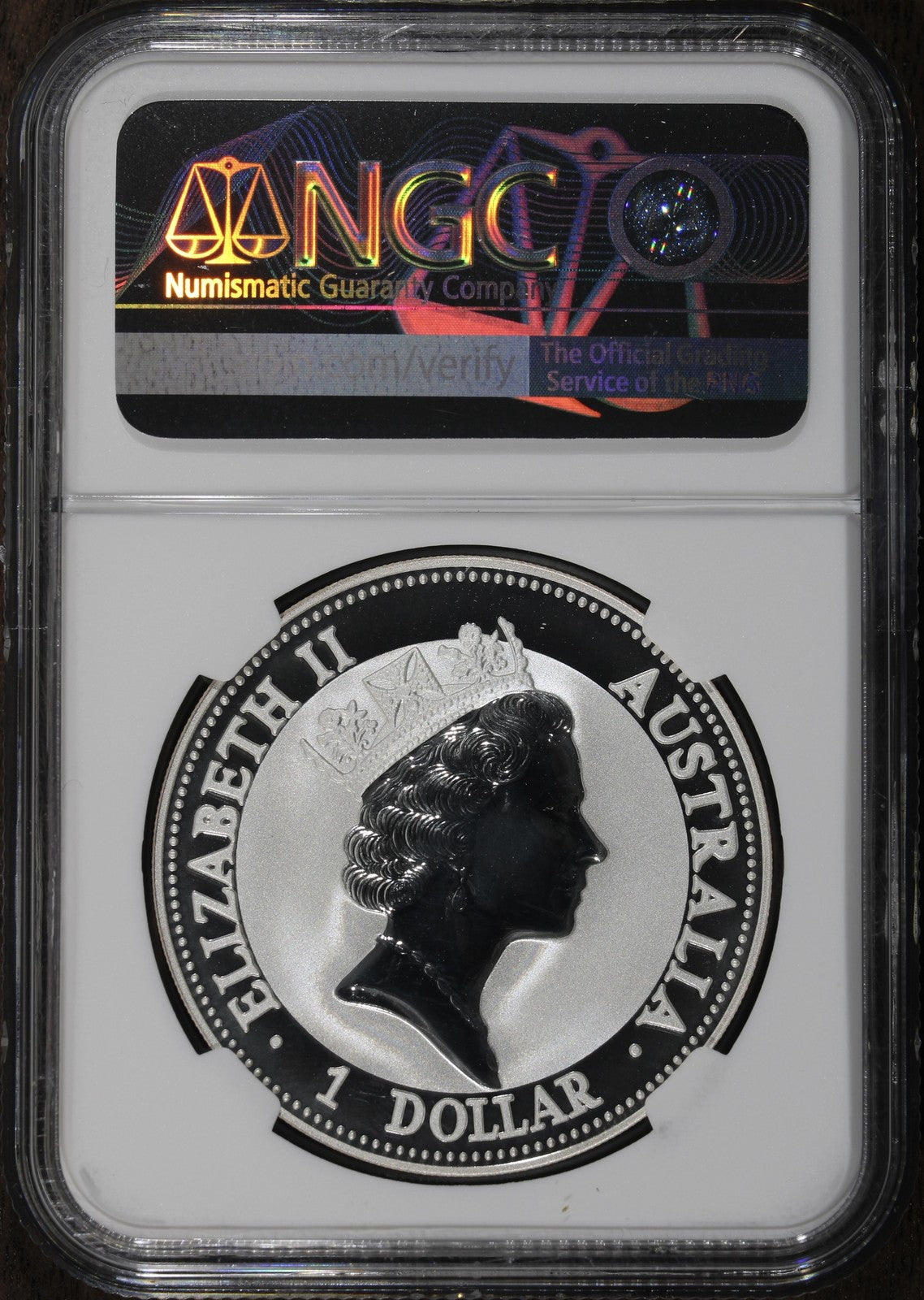 1992 (MS70) 1 oz Silver Australia Kookaburra $1 NGC
