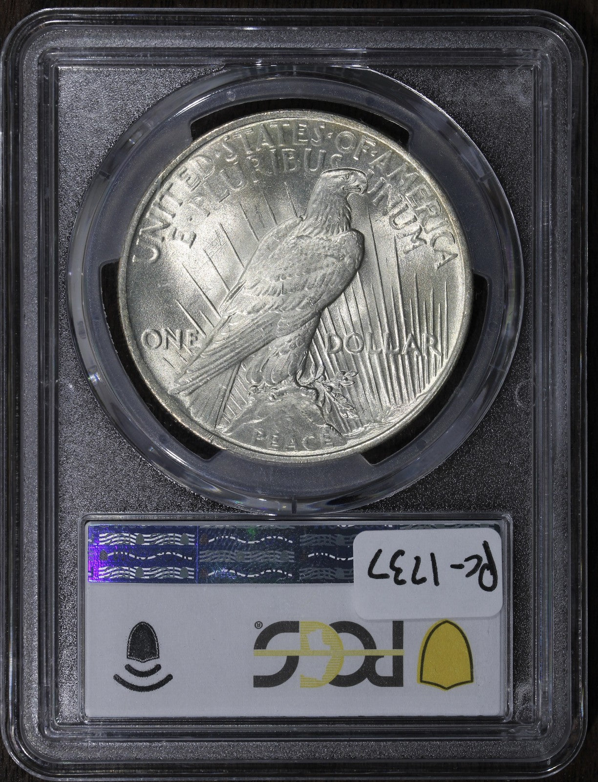 1922 (MS65) Peace Silver Dollar $1 PCGS - Blast White Gem