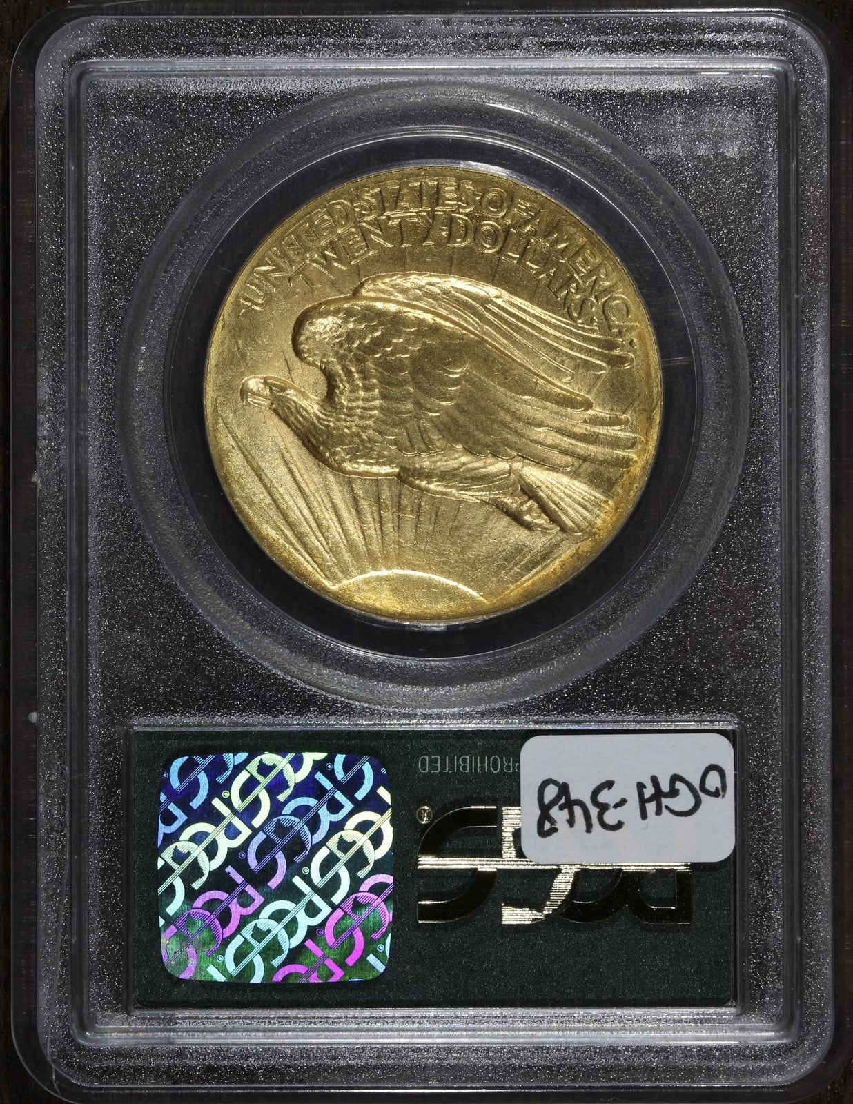 1907 (MS64) High Relief Saint St Gauden's Double Eagle $20 PCGS OGH - Wire Edge