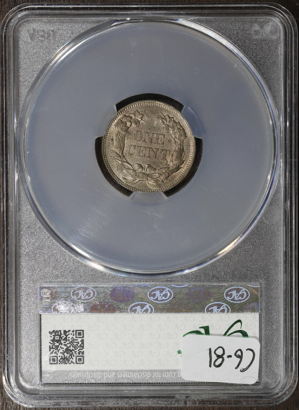 1857 (MS65 CAC) Flying Eagle Cent 1C CACG