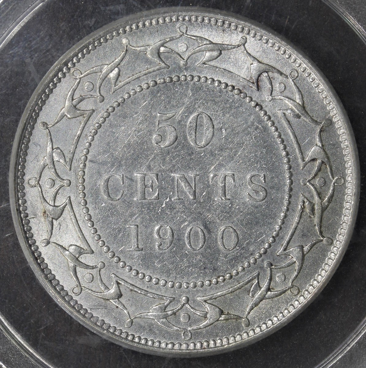 1900 (AU50) Newfoundland Canada Half Dollar 50C PCGS OGH