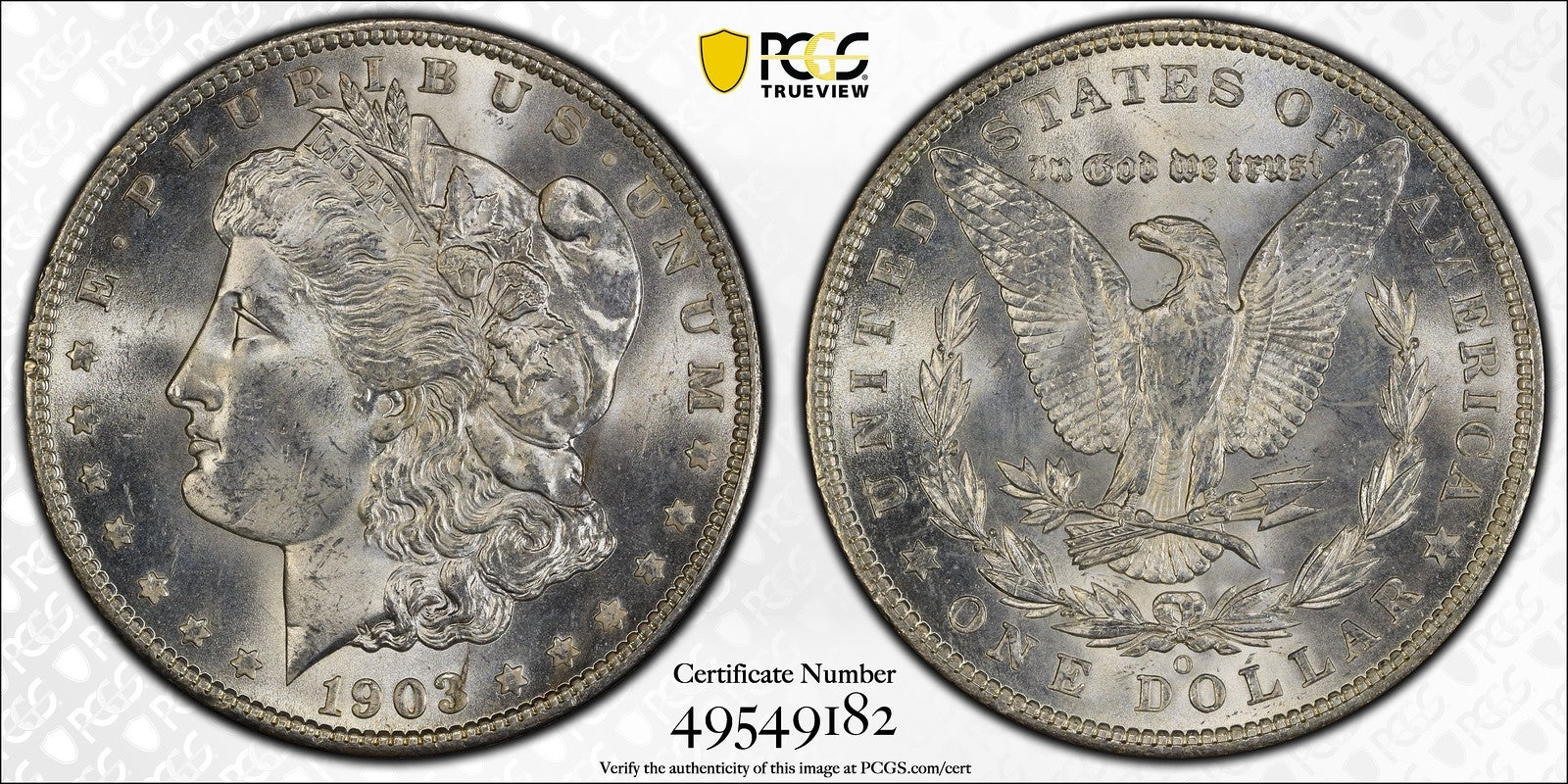 1903-O (MS64 CAC) Morgan Silver Dollar $1 PCGS - Key Date!