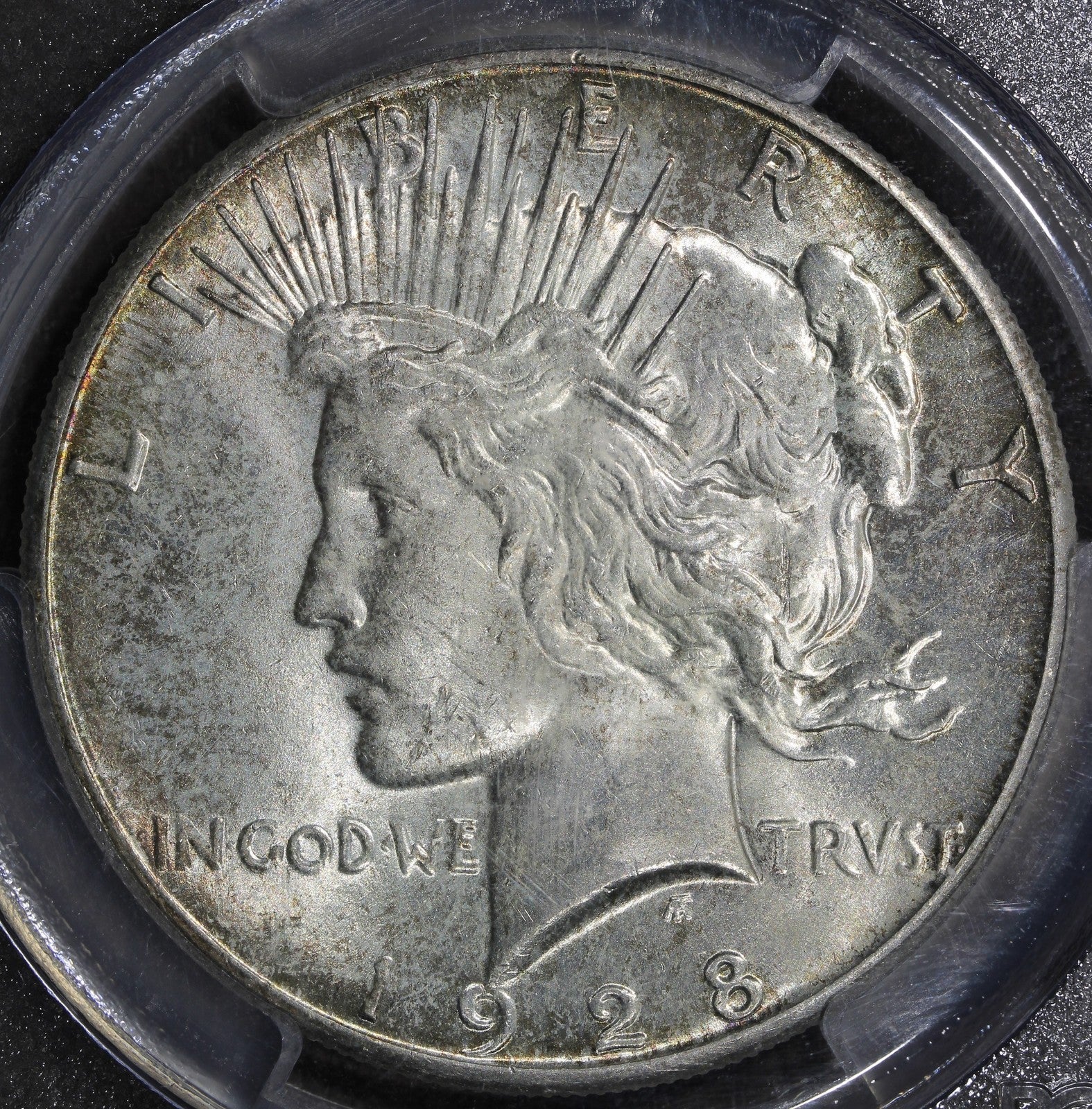 1928 (MS63) Peace Silver Dollar $1 PCGS - Key Date!
