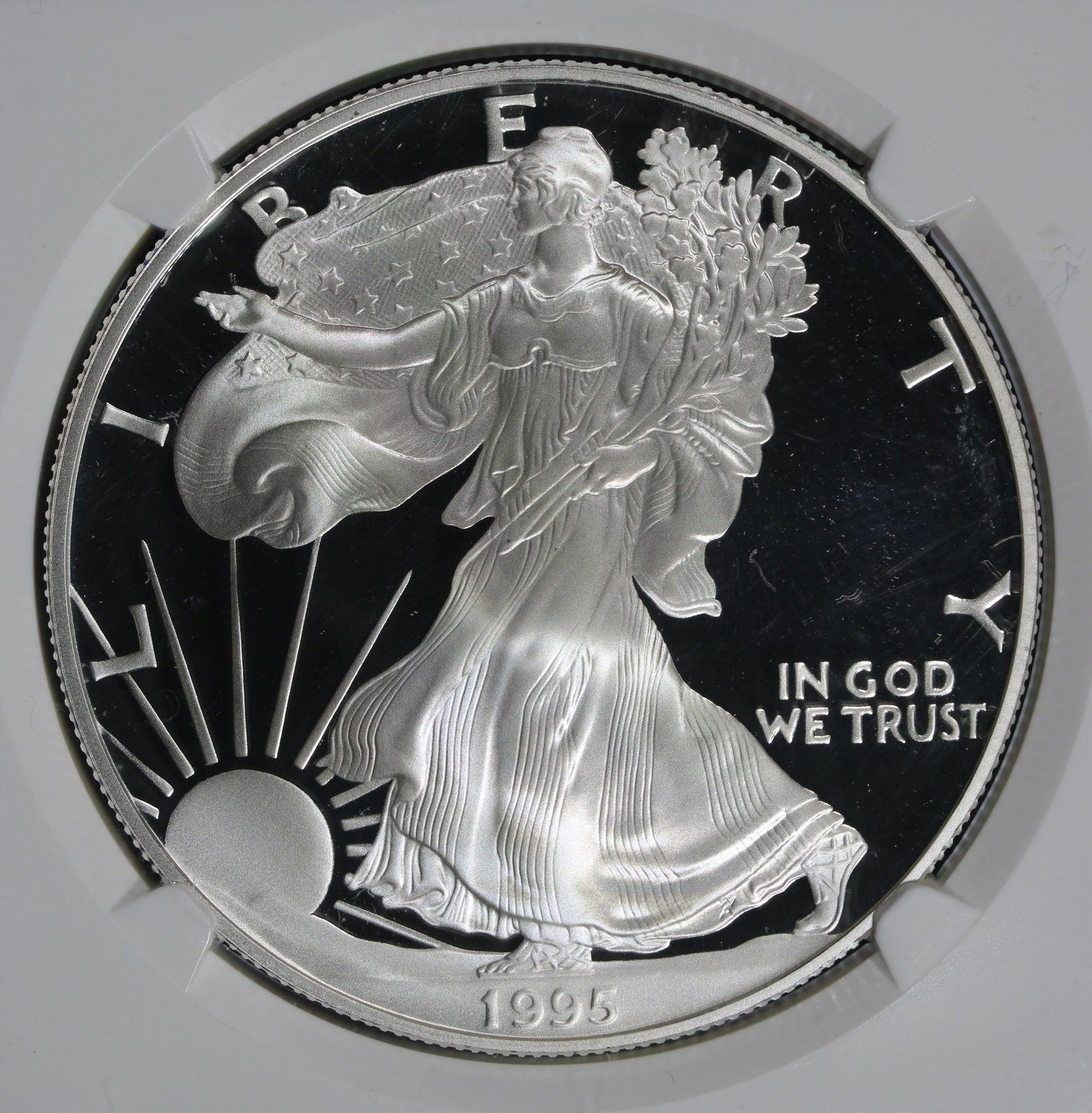 1995-W (PF69) Proof American Silver Eagle NGC $1 ASE - Key Date 1995 W