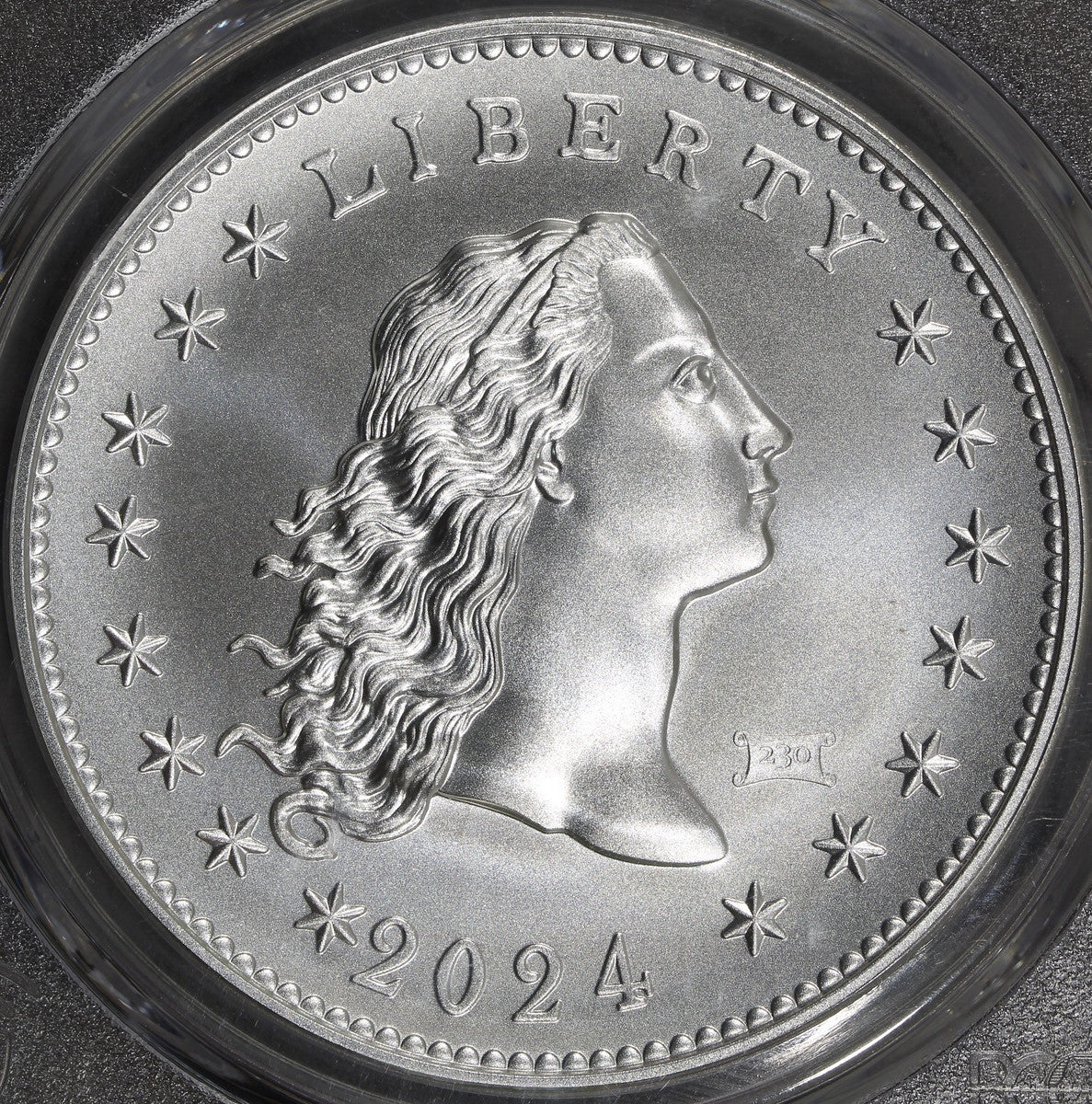 2024 (MS70) Flowing Hair Silver Medal 230th Anniversary (PRIVY) PCGS