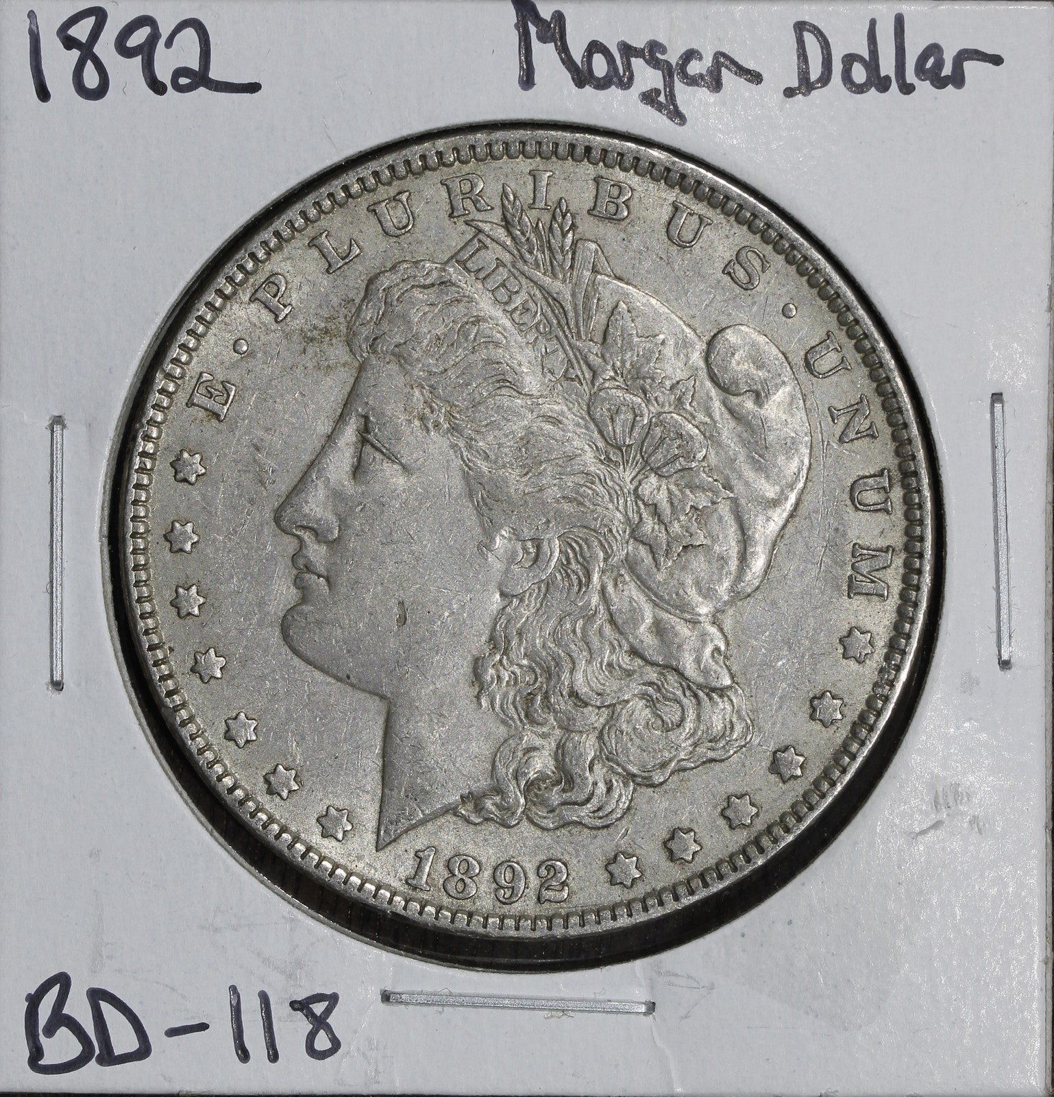 1892-P Morgan Silver Dollar $1 AU - Key Date
