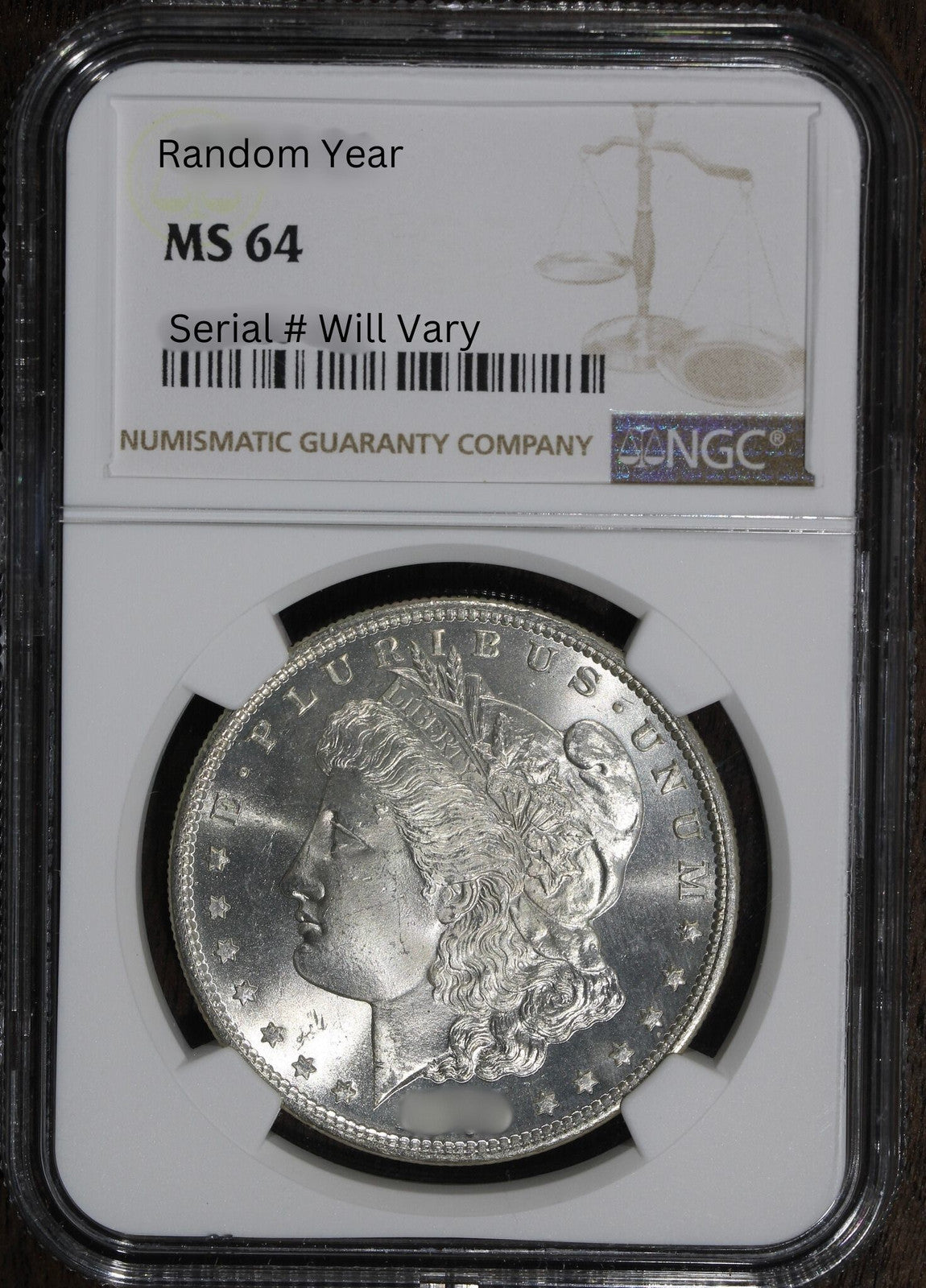 (1) Random Year 1878-1904 (MS64) Morgan Silver Dollar $1 NGC Graded - Pre 1921