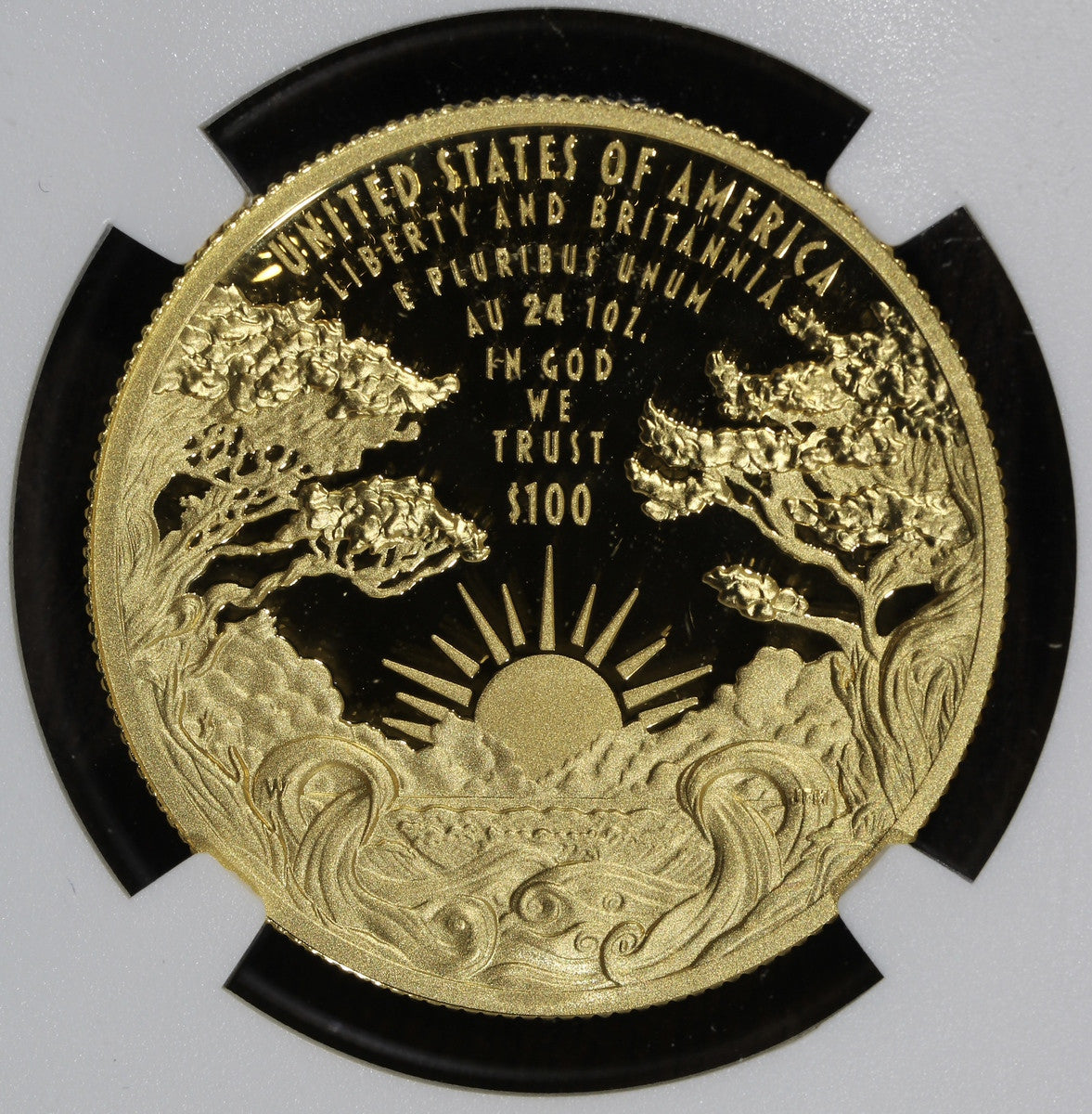 2024-W (PF70) 1 oz $100 Proof Gold Liberty & Britannia NGC - Early Releases - US