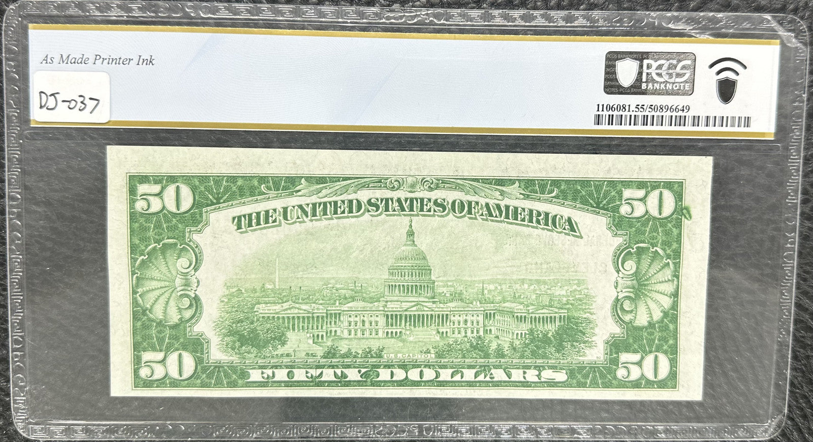 1929 (AU55PPQ) $50 Fr. 1880-D Federal Reserve Bank Note Cleveland PCGS