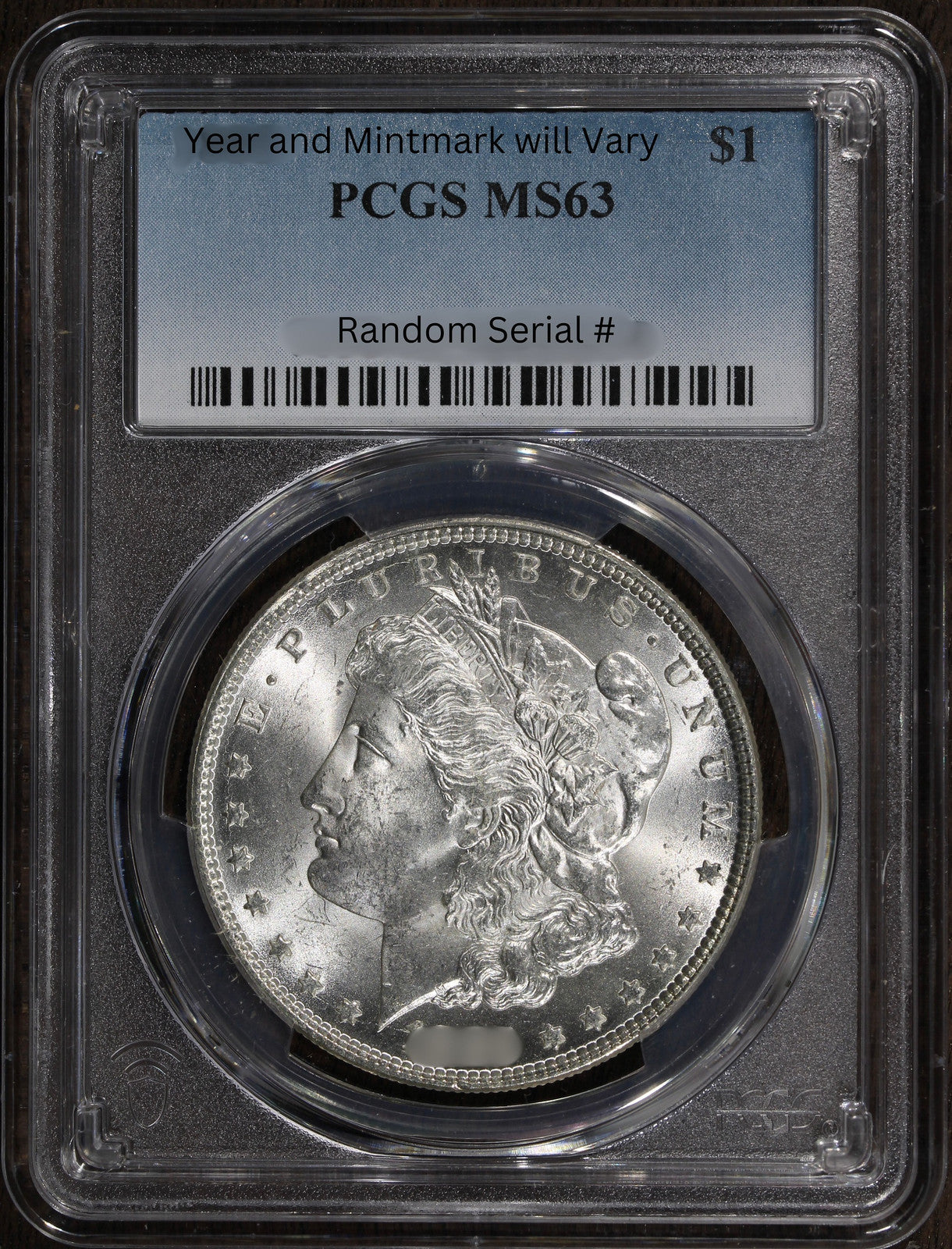 (1) Random Year 1878-1904 (MS63) Morgan Silver Dollar $1 PCGS Graded - Pre 1921