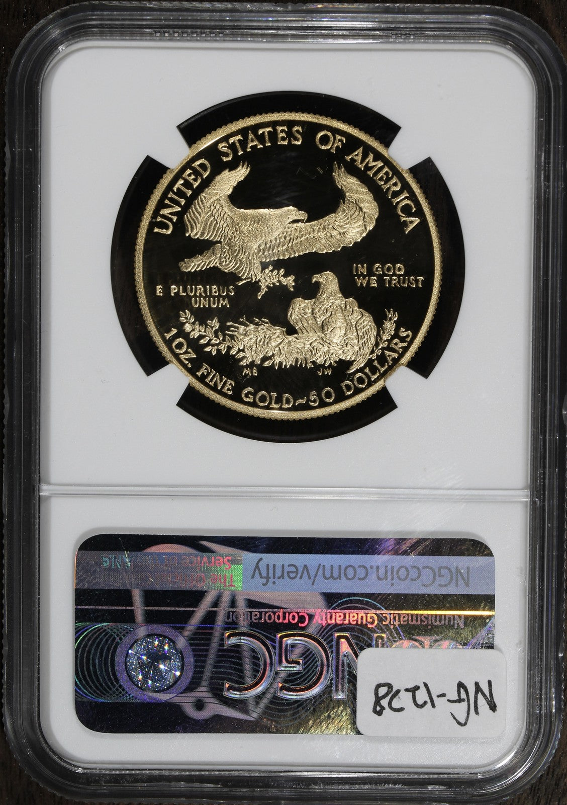 2020-W (PF70) V75 Proof American Gold Eagle Privy $50 NGC - 1945 Minted!!