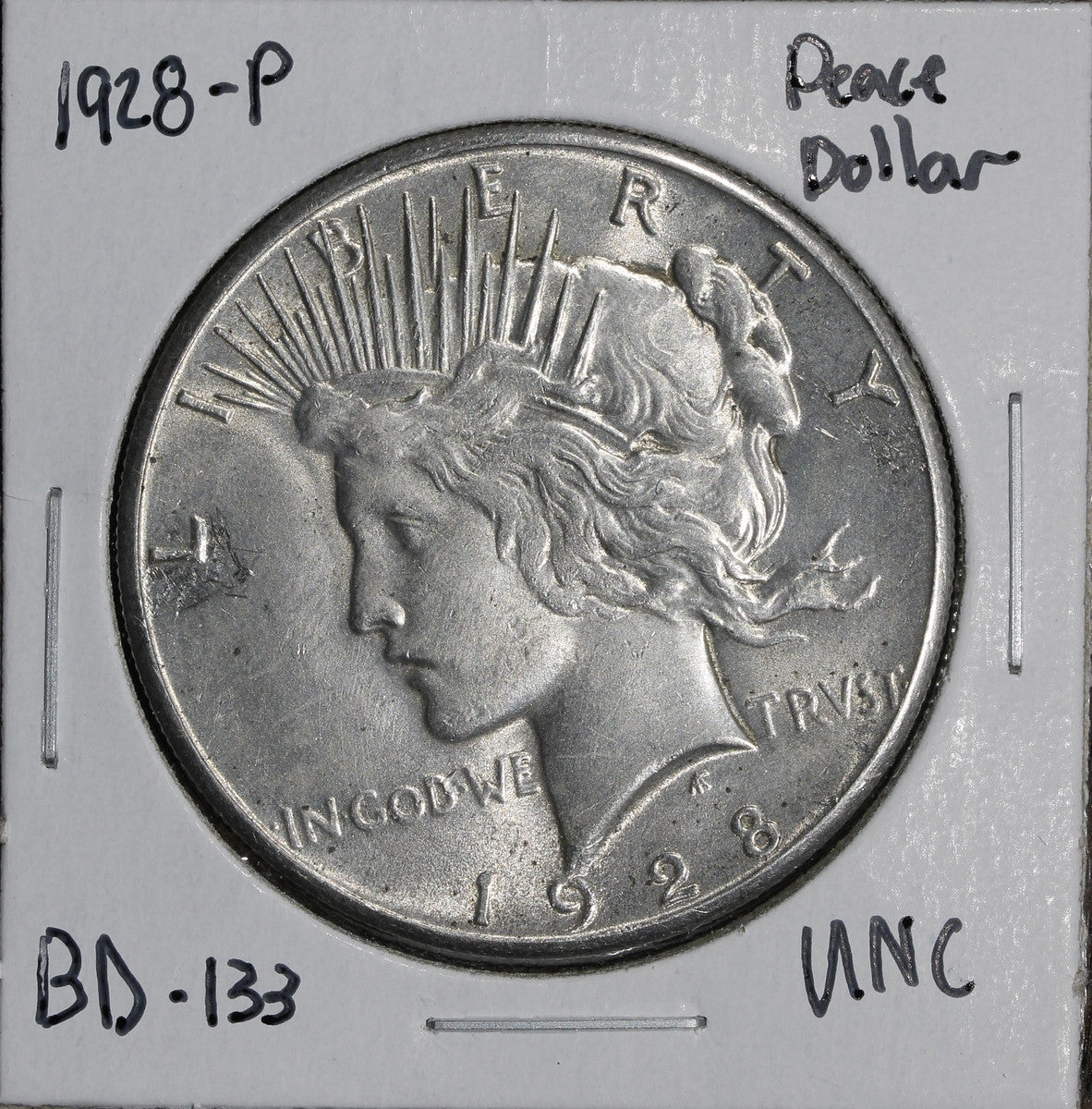 1928-P Peace Silver Dollar $1 - UNC/BU - KEY Date