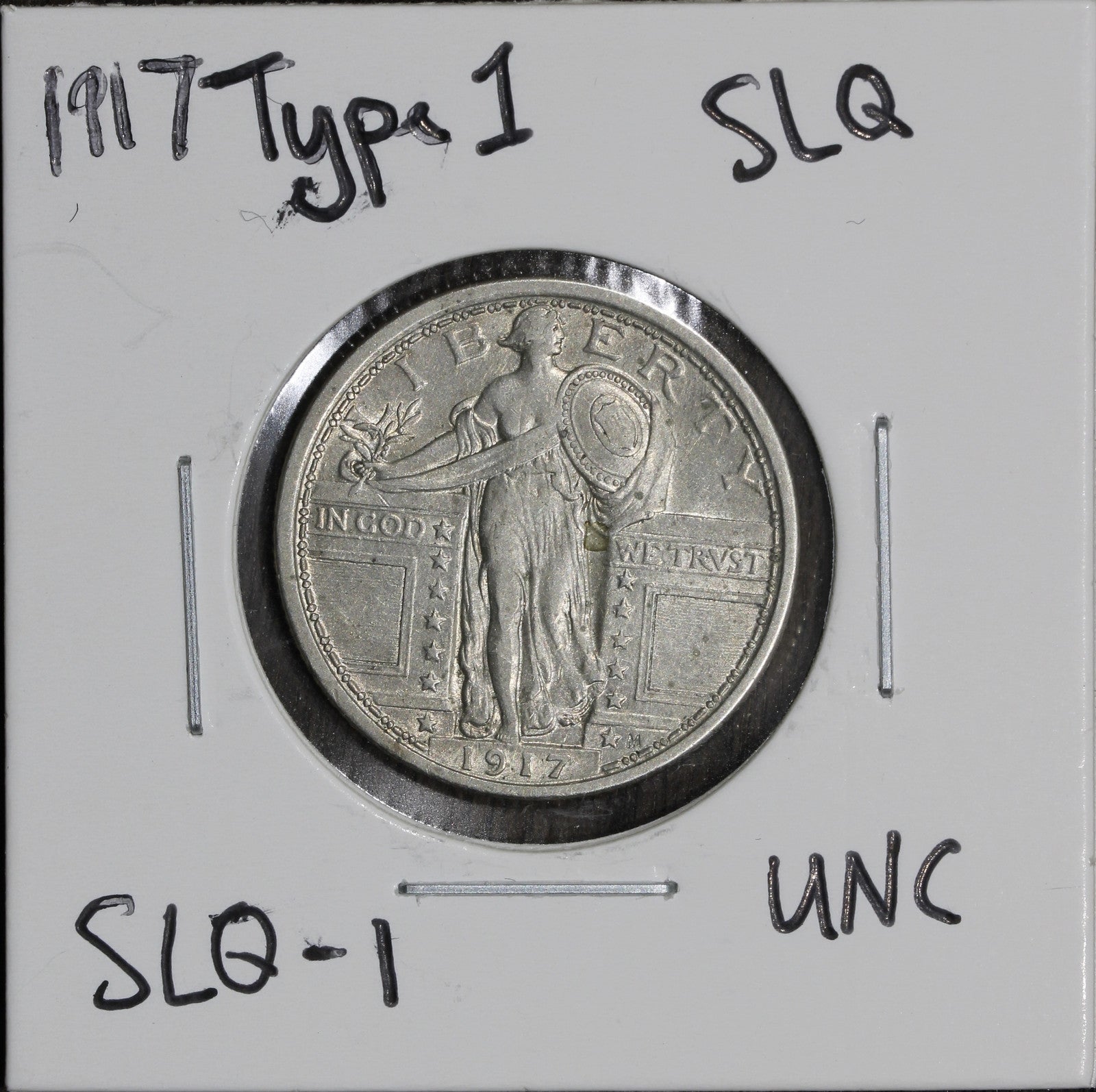 1917 Type 1 Standing Liberty Quarter 25C - UNC - First Year