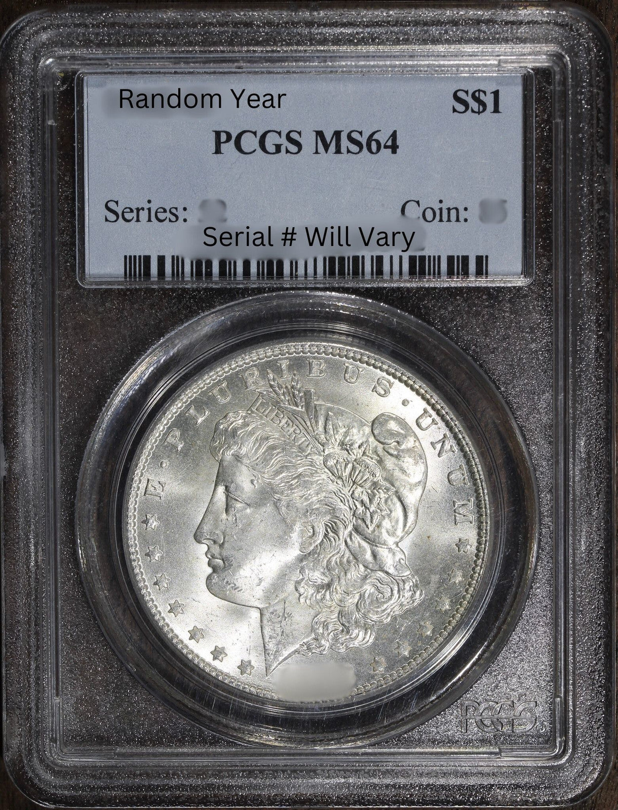 (1) Random Year 1878-1904 (MS64) Morgan Silver Dollar $1 PCGS Graded - Pre 1921
