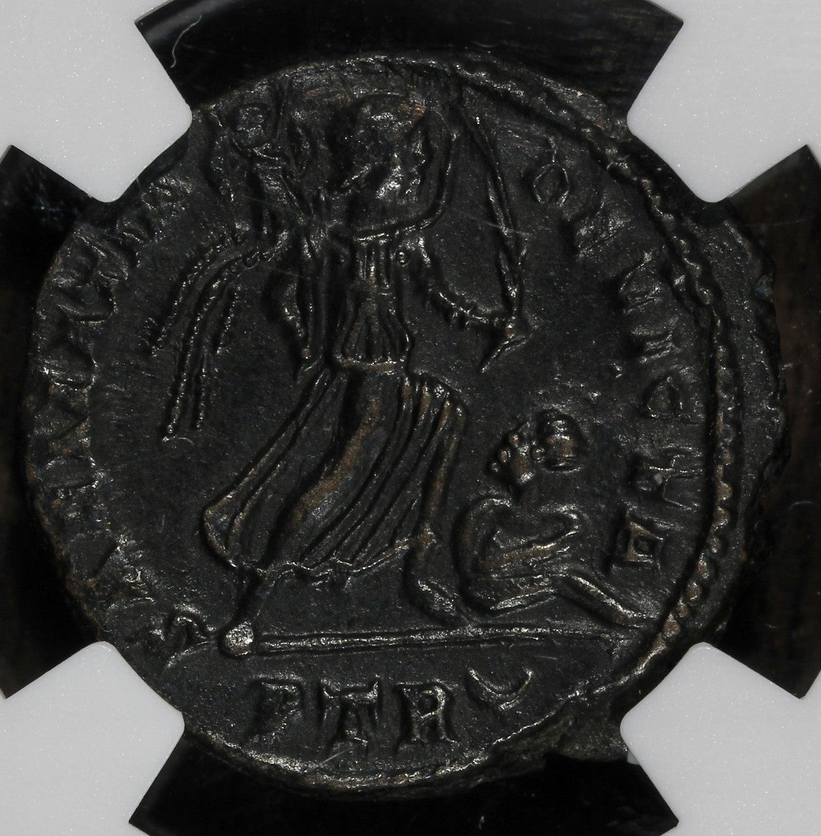 Constantine I the Great (AD 307-337). AE3 or BI nummus (19mm, 6h). NGC AU