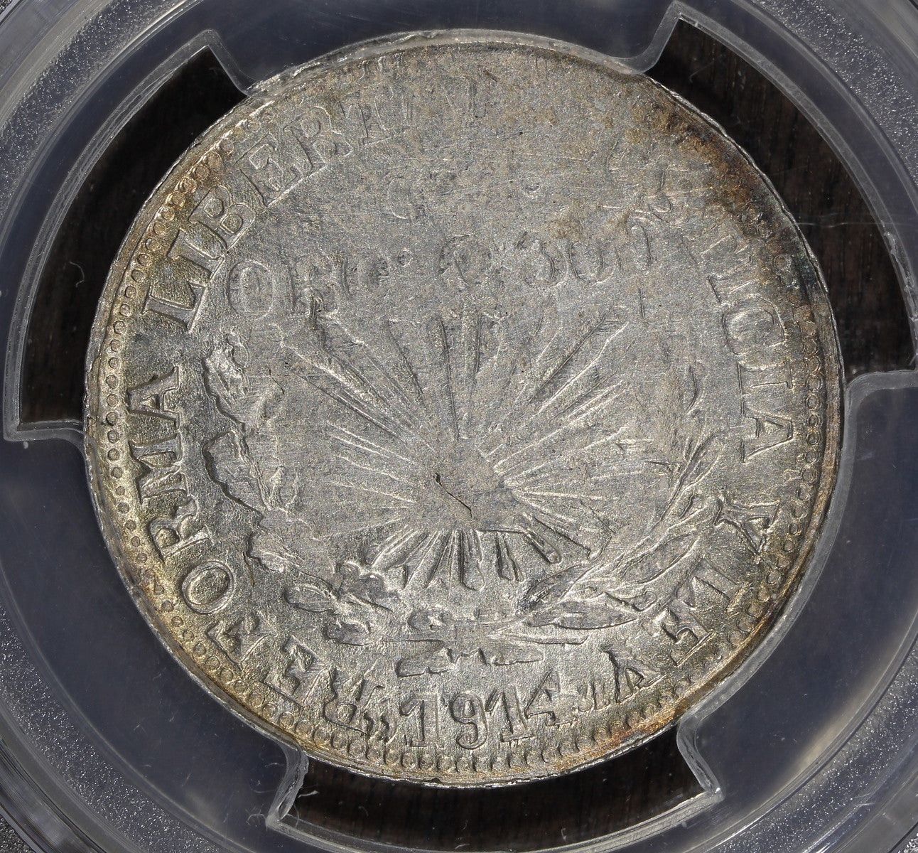 1914-GRO (UNC Detail) Mexico Guerrero 1 Un Peso KM-641 PCGS - Revolutionary!