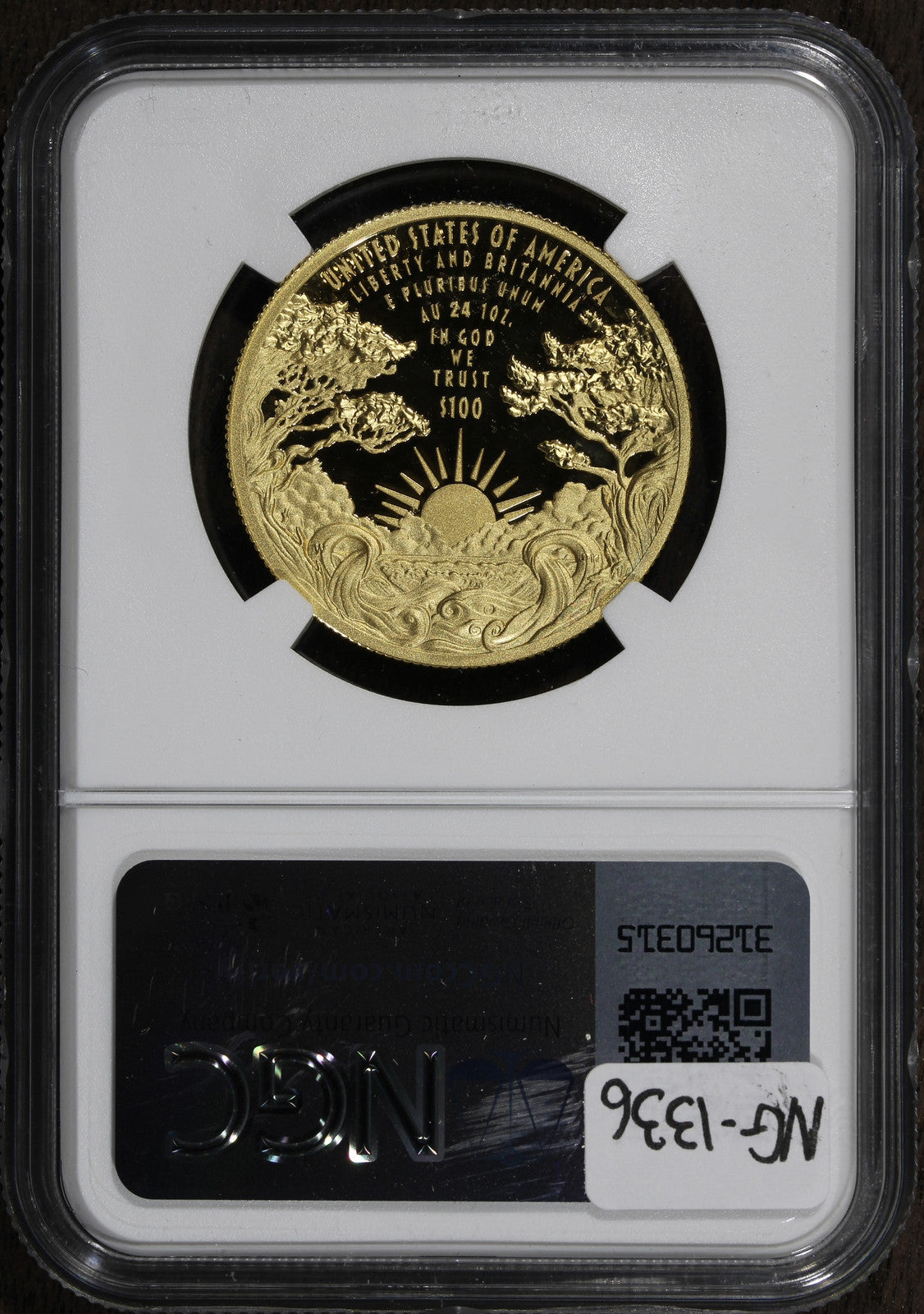 2024-W (PF70) 1 oz $100 Proof Gold Liberty & Britannia NGC - Early Releases - US