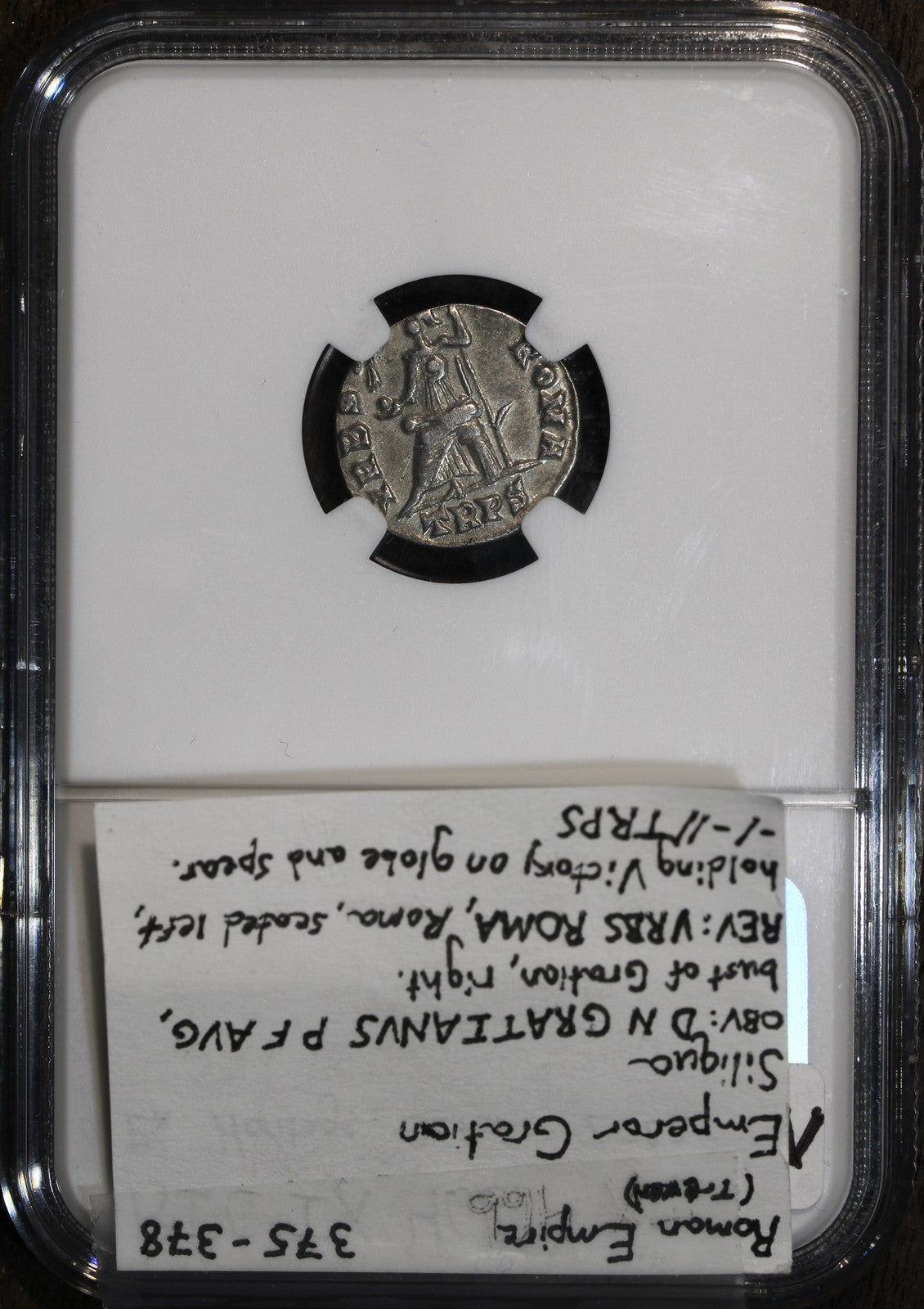 Gratian, Western Roman Empire (AD 367-383). AR siliqua NGC XF