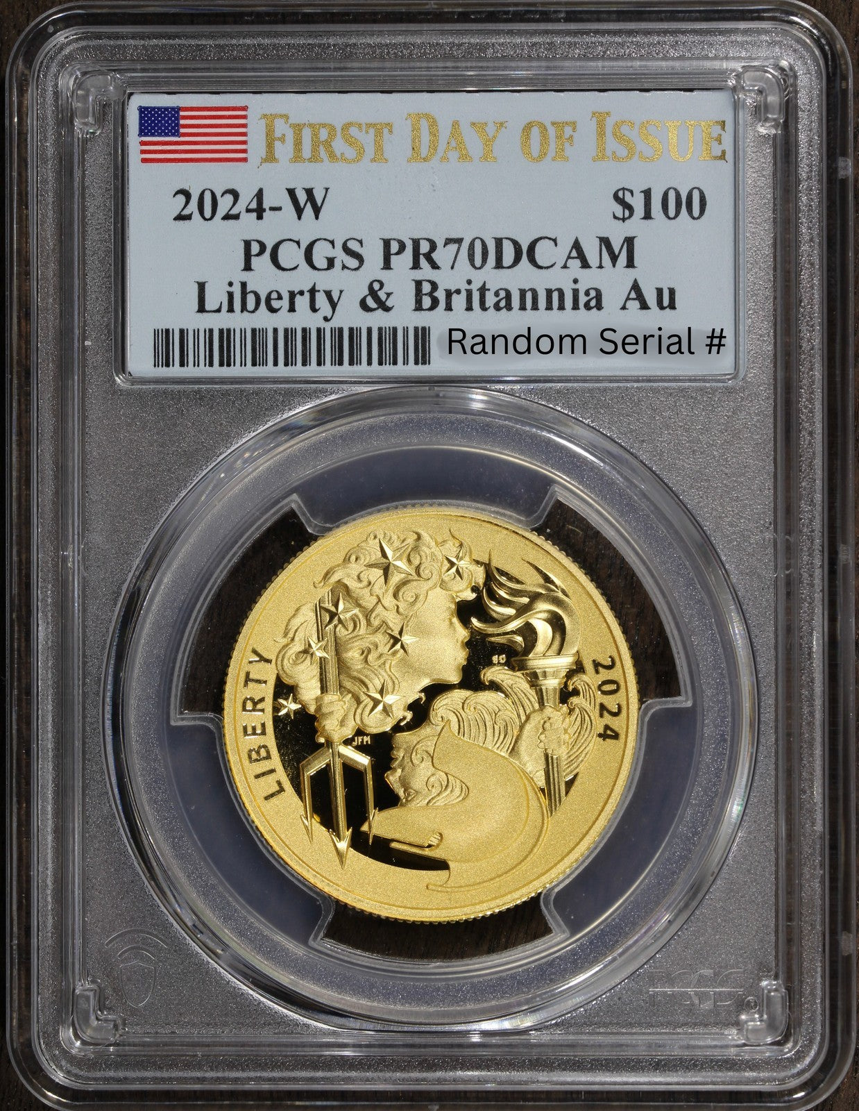 2024-W (PR70) $100 Proof Gold Liberty & Britannia (US Mint) PCGS - FDOI