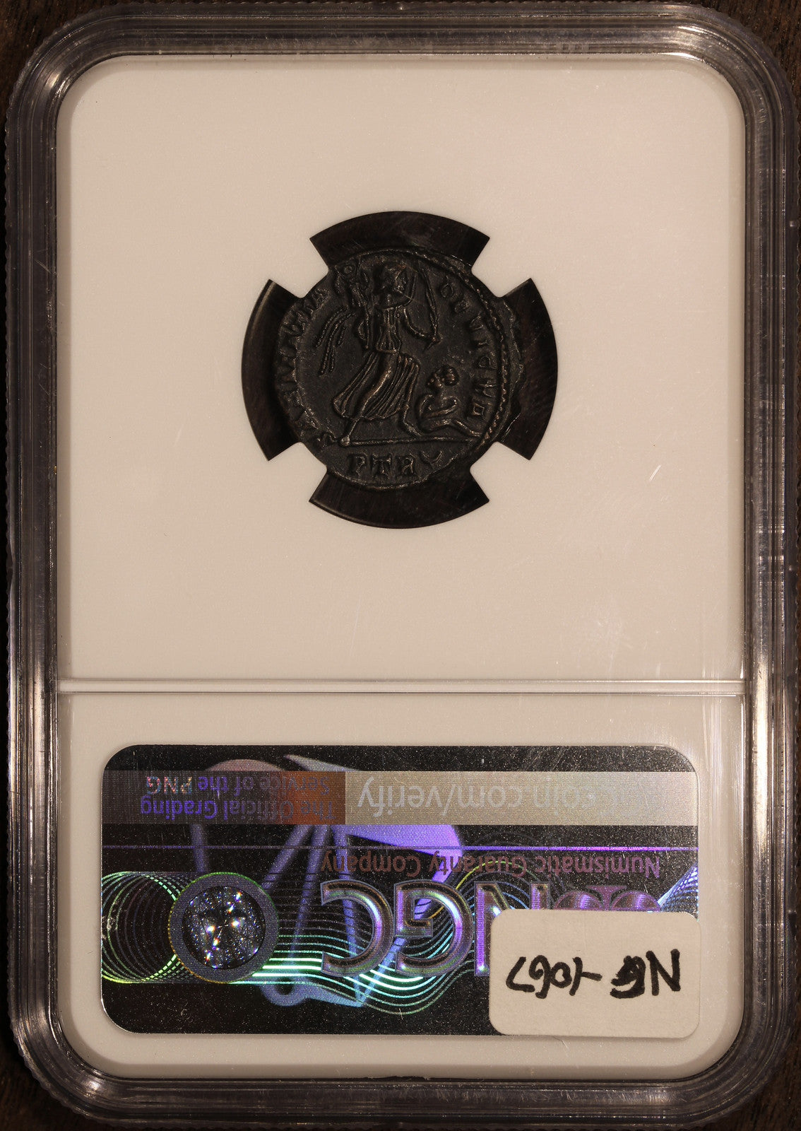 Constantine I the Great (AD 307-337). AE3 or BI nummus (19mm, 6h). NGC AU