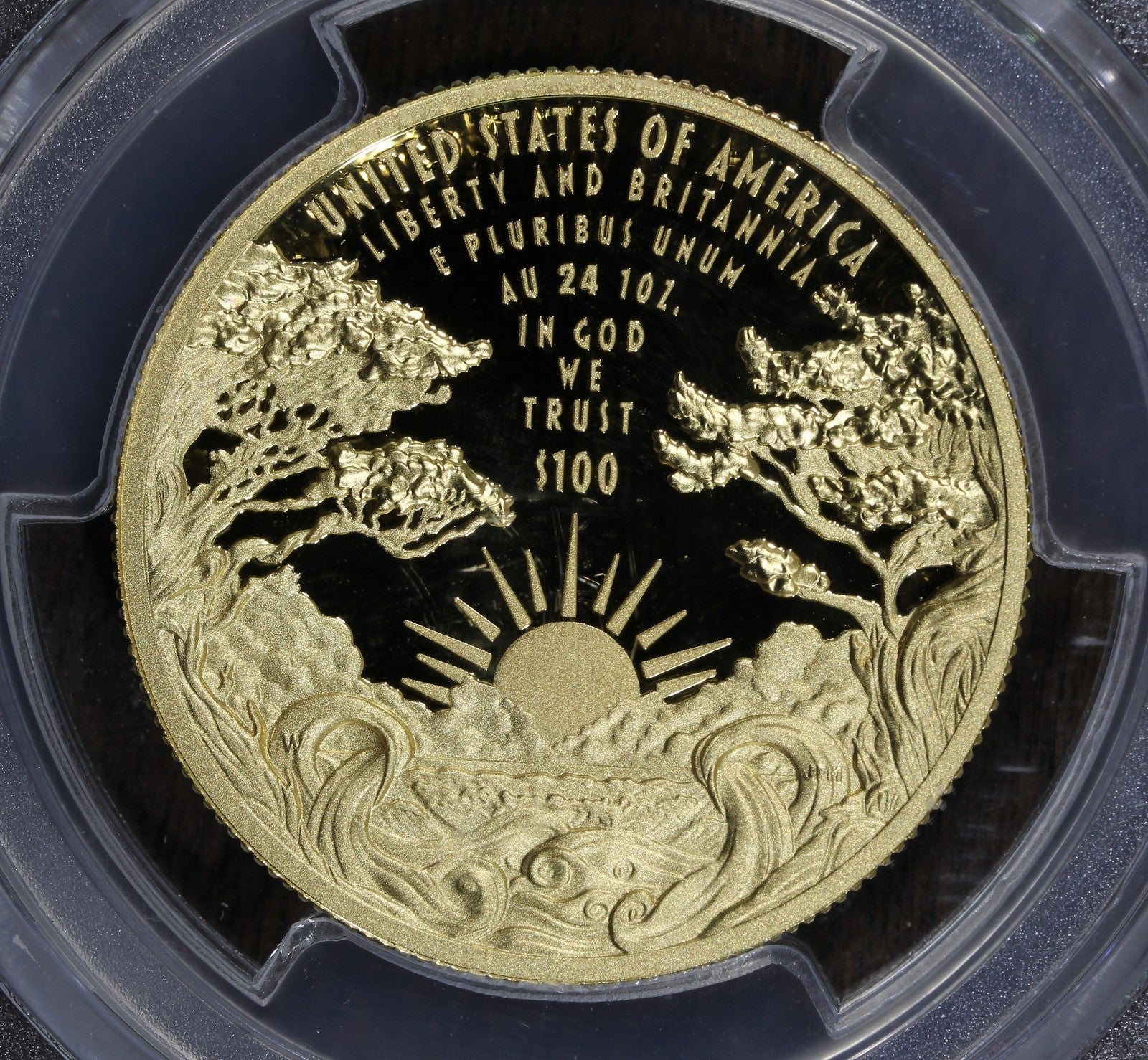 2024-W (PR70) $100 Proof Gold Liberty & Britannia (US Mint) PCGS - FDOI