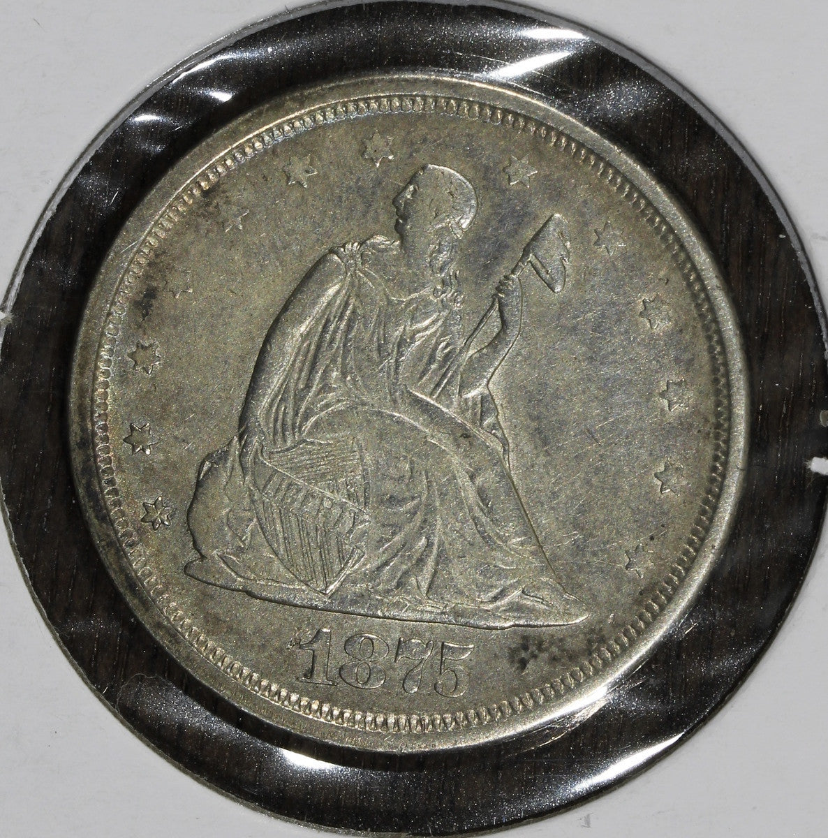 1875-S 20 Cent Piece 20C - AU - Twenty Cent