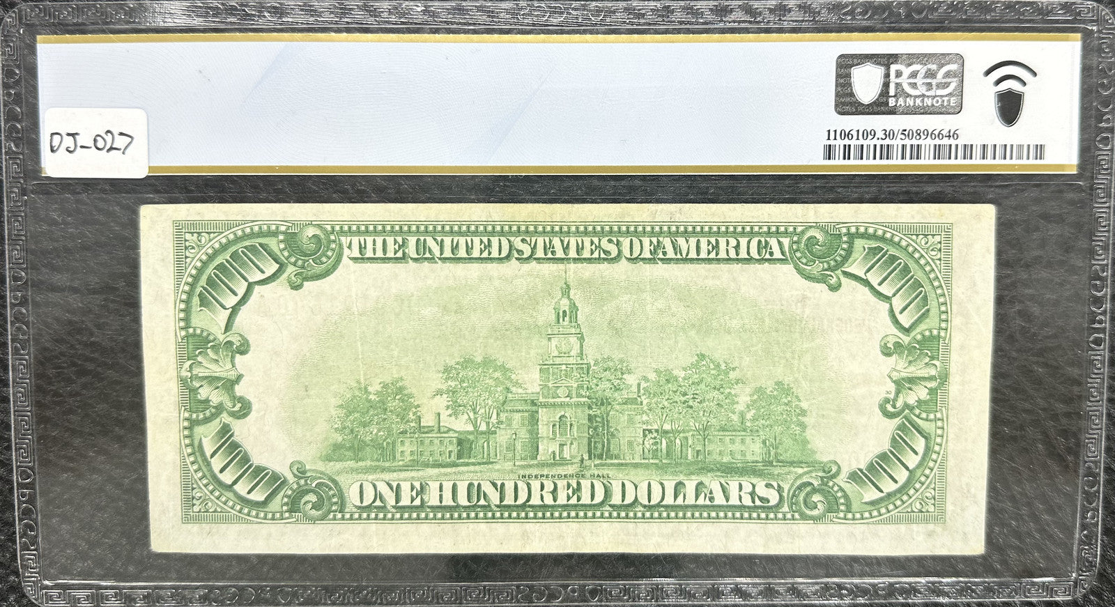1929 (VF35) $100 Fr. 1890-D Federal Reserve Bank Note Cleveland PCGS