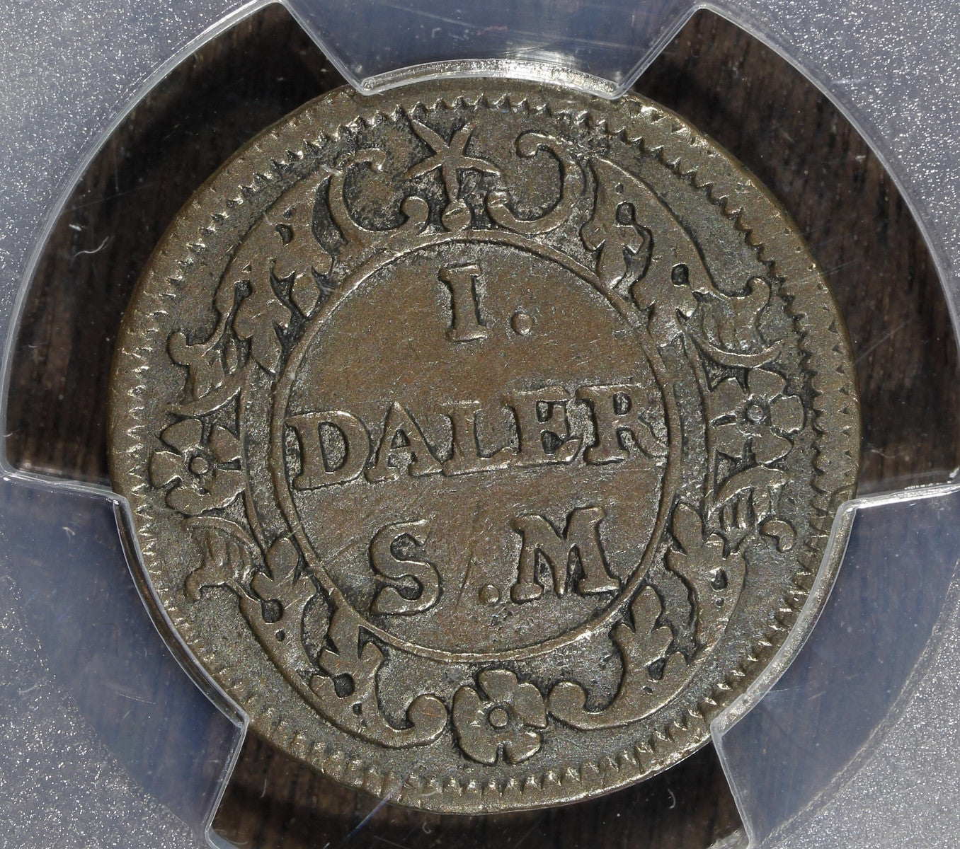 1718 (VF30) Sweden Daler PCGS - Phoebus