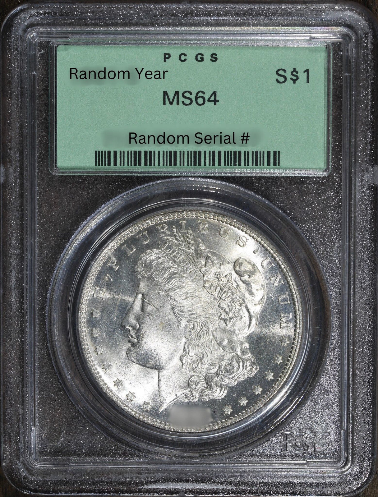 (1) Random Year 1878-1904 (MS64) Morgan Silver Dollar PCGS Old Green Holder OGH