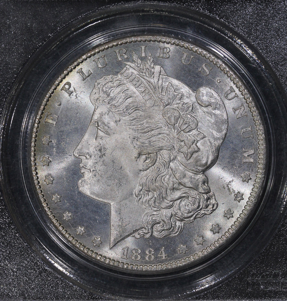 1884-CC (MS64) $1 Morgan Silver Dollar OGH PCGS