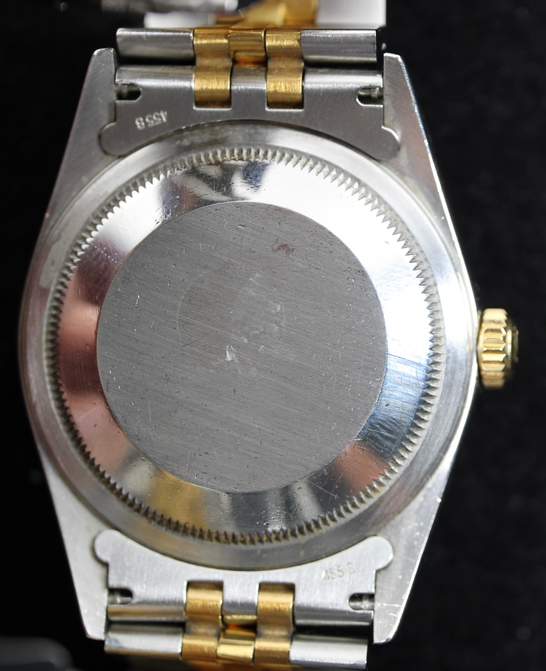 Rolex Datejust 16233 Gold and Silver Jubilee Bracelet with Gold Bezel