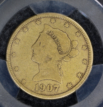 1907 (G4 CAC) $10 Liberty Head Gold Eagle PCGS