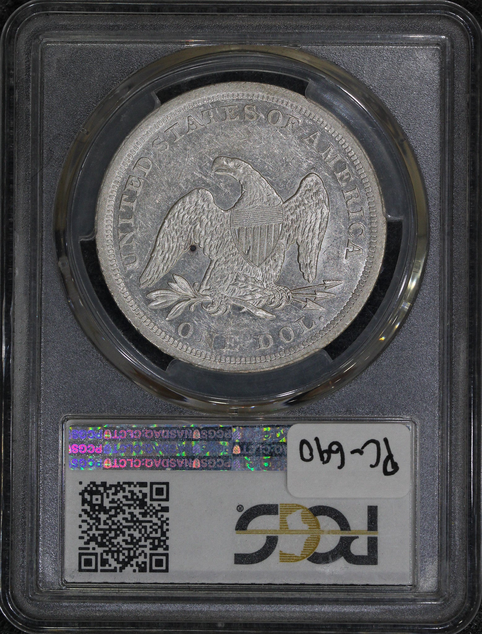 Seated Liberty Silver Dollar PCGS