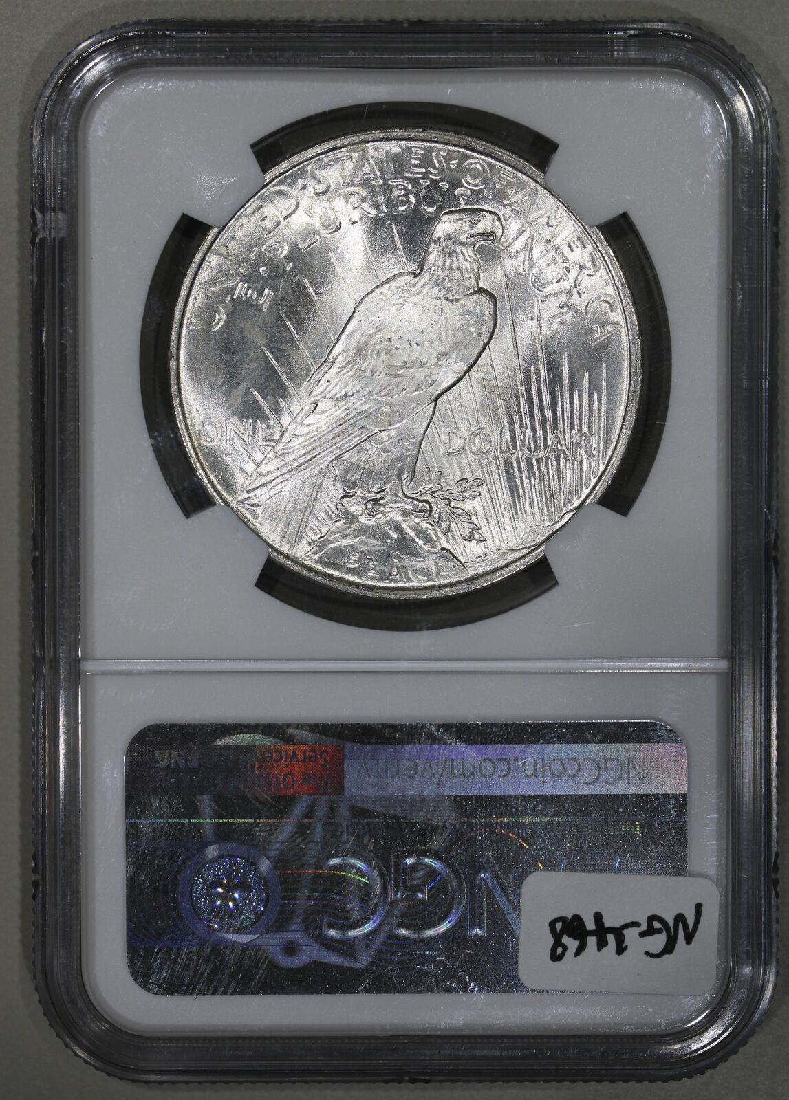 1924 (MS65+ PLUS) Peace Silver Dollar $1 NGC Graded Coin - BLAST WHITE