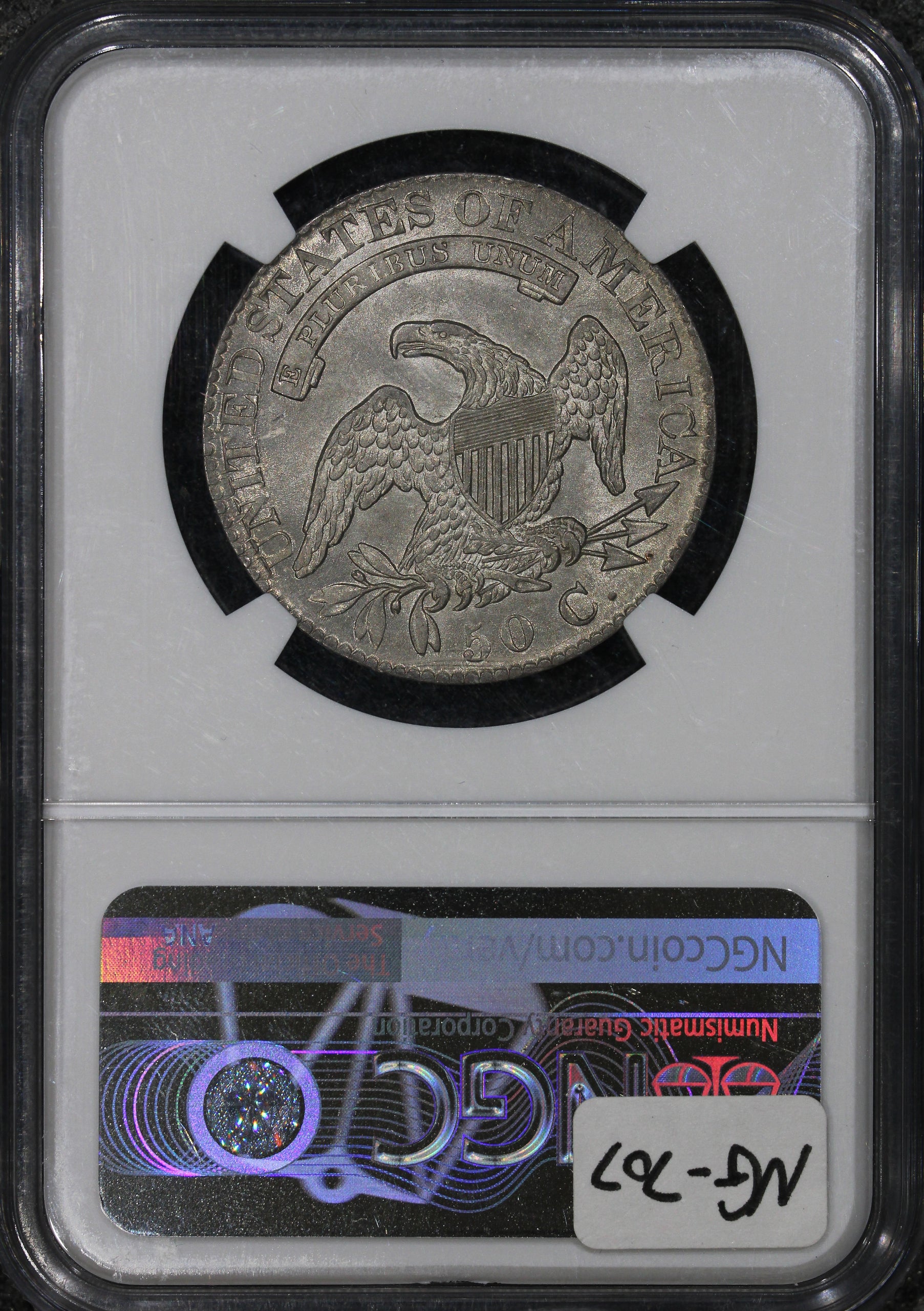 1826 (AU58) Capped Bust Half Dollar 50c NGC