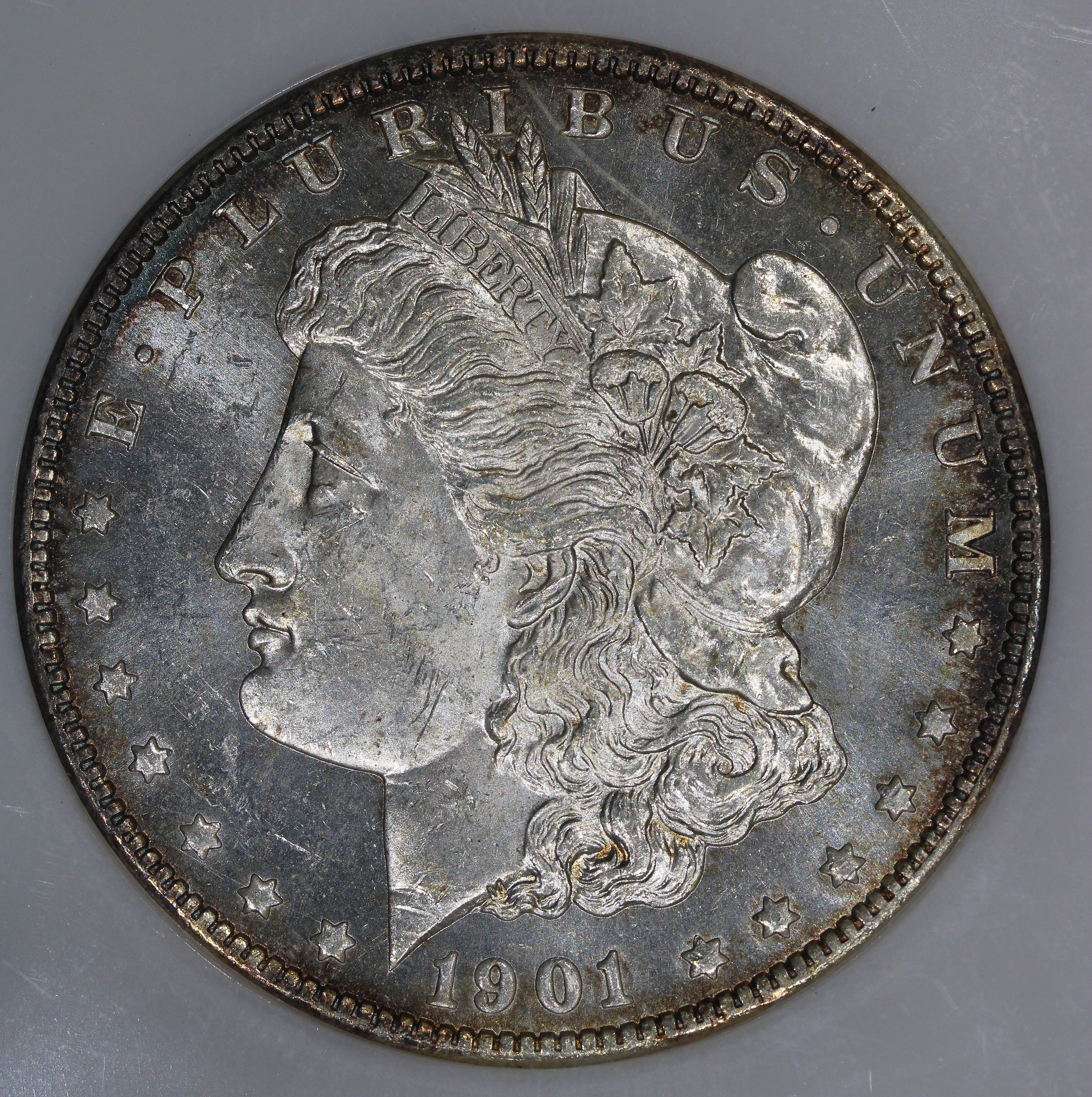 1901-O (MS63 DPL) $1 Morgan Silver Dollar DMPL NGC no line Fatty