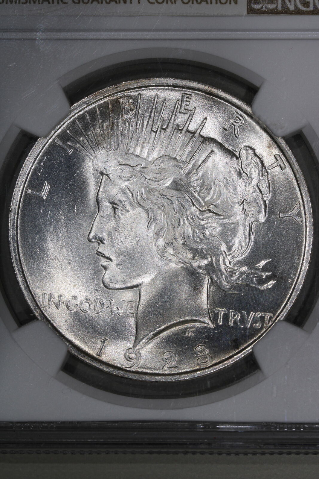 1923 (MS66) Peace Silver Dollar $1 NGC Graded Coin