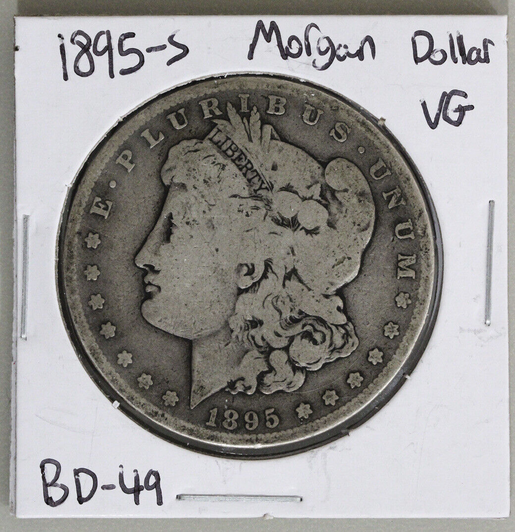 1895-S (VG) Morgan Silver Dollar - 1895 S 1$ Very Good